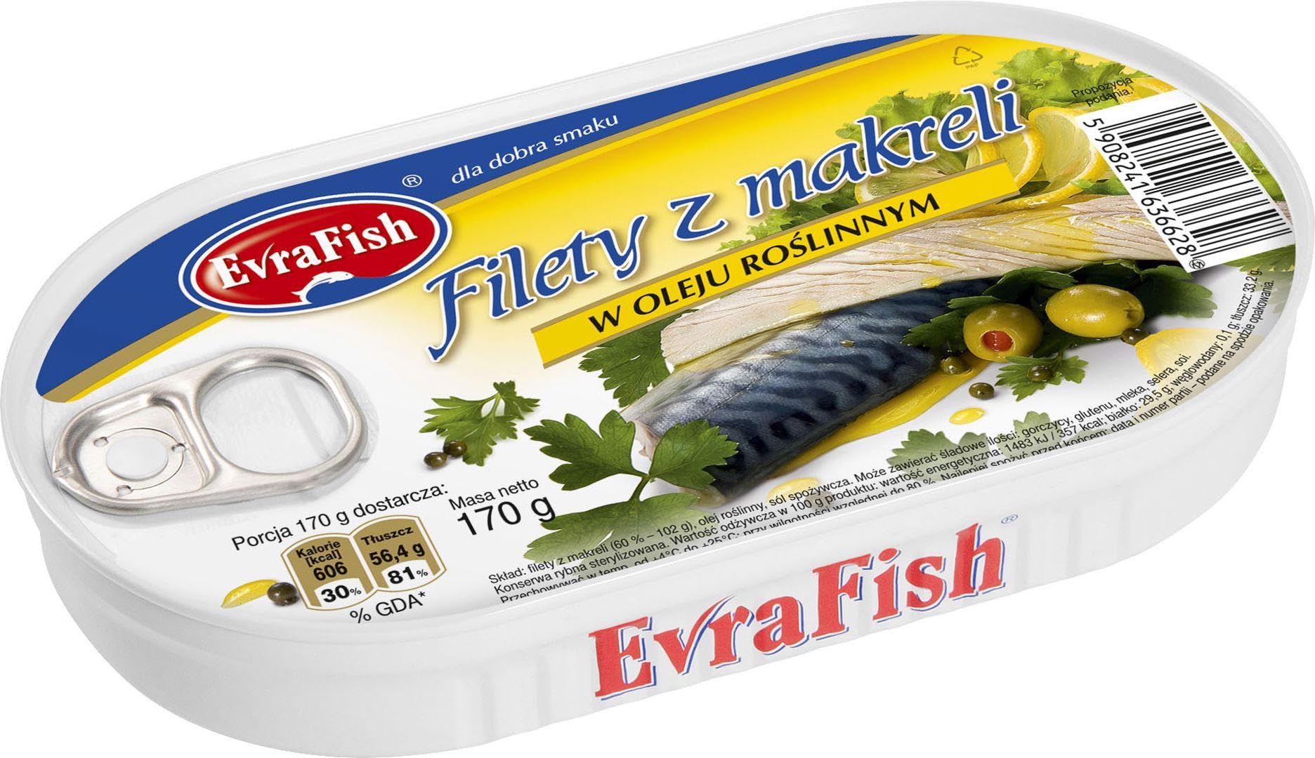 EvraFish Markrelenfilets in Öl 170 g