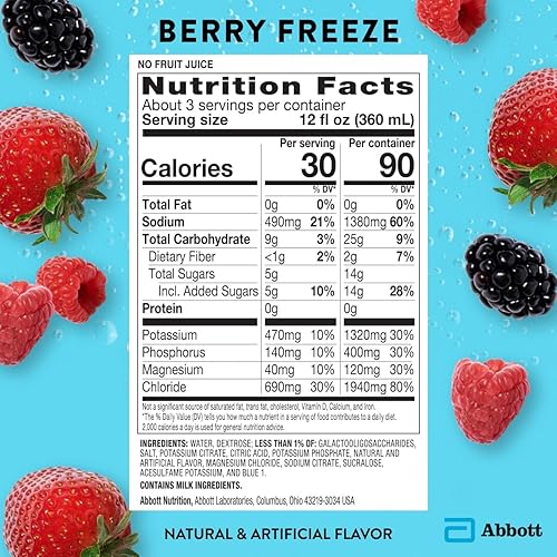 Miniatura 6 de Pedialyte Bebida deportiva con electrolitos, hidratación rápida con 5 electrolitos clave para apoyo muscular antes, durante y después del ejercicio,