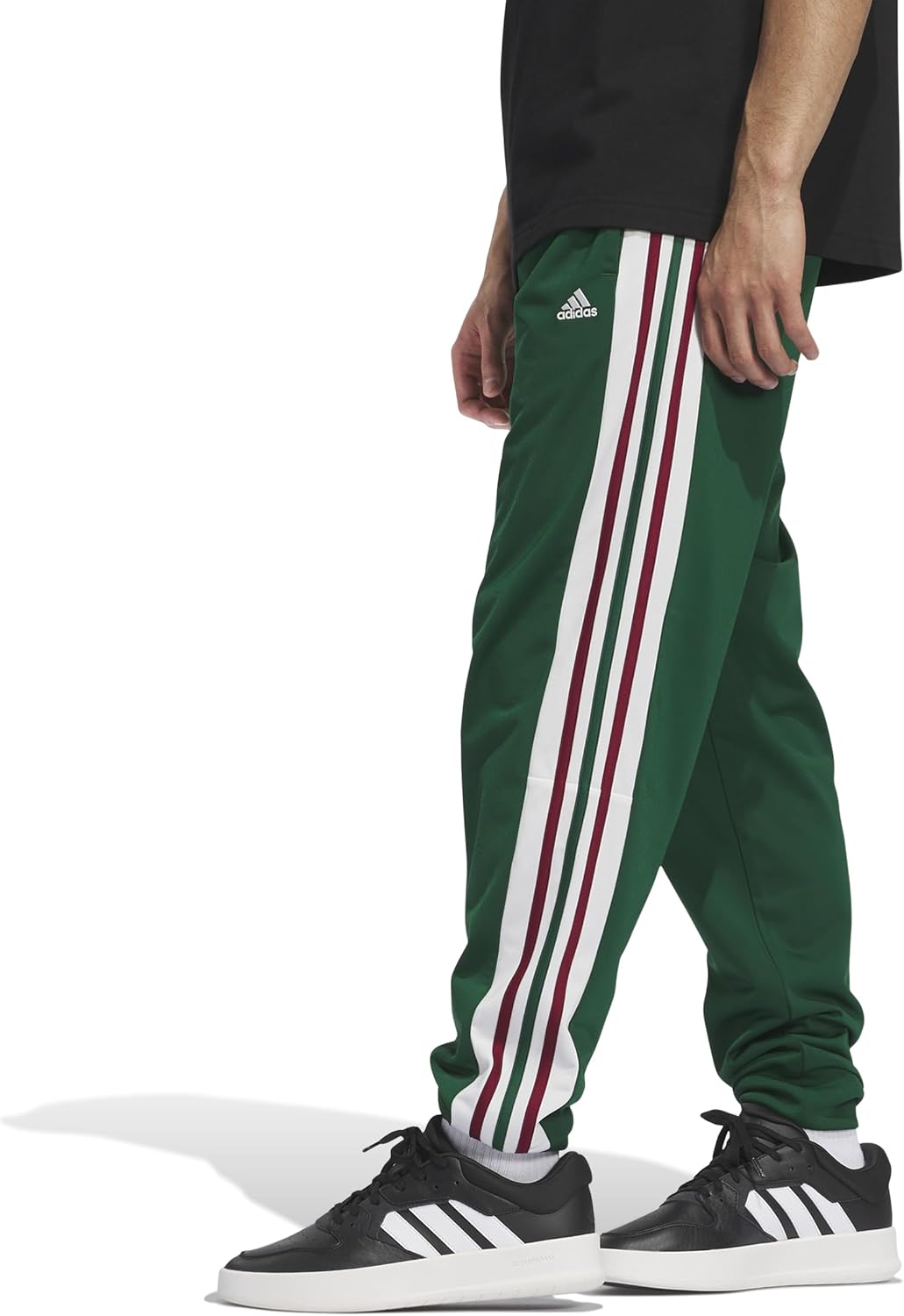 Adidas Mens Essentials Color Block Tricot Track Pants