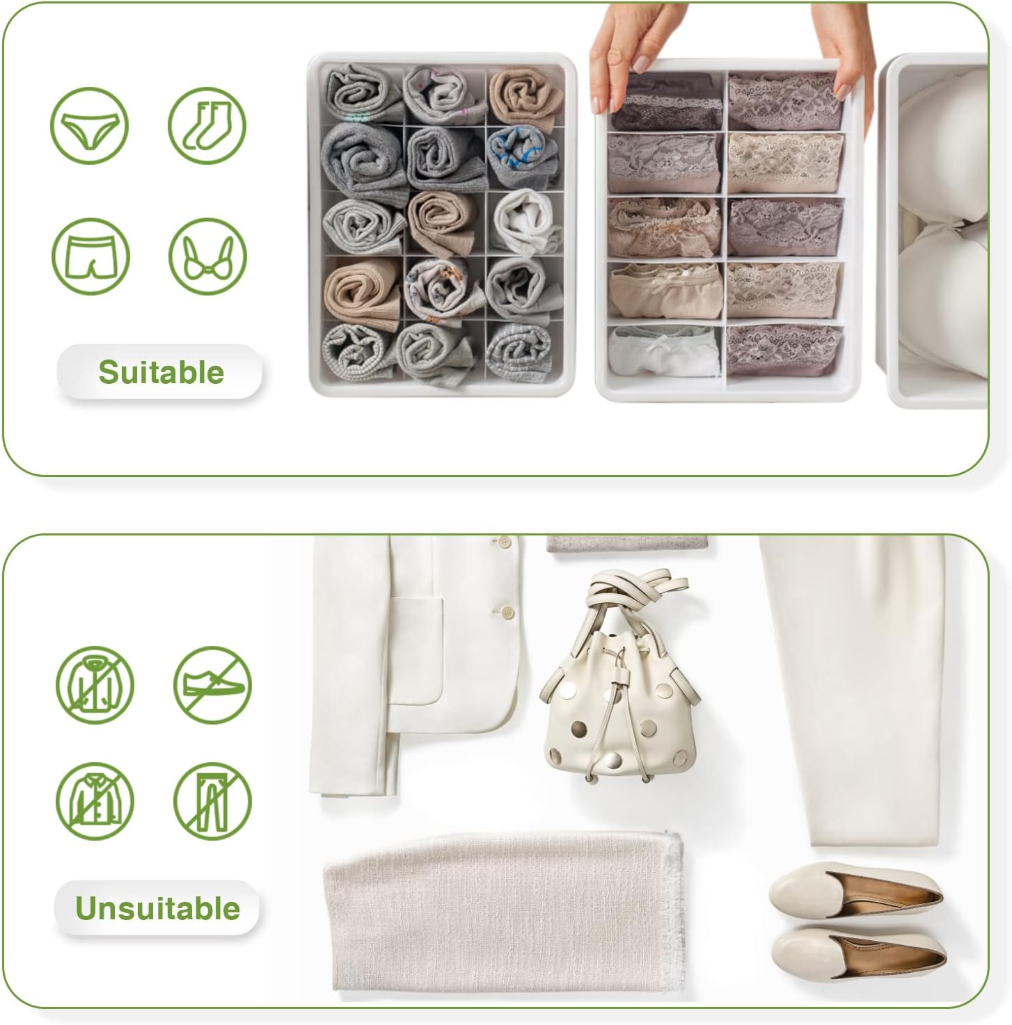 Portable Washing Machine,10L Mini Washing Machine Foldable Laundry Tub, Ultrasonic Turbine Bucket by USB Powered, Baby Clothes Washer for Home Travel Apartments Dorms Socks Underwear Bra-Green