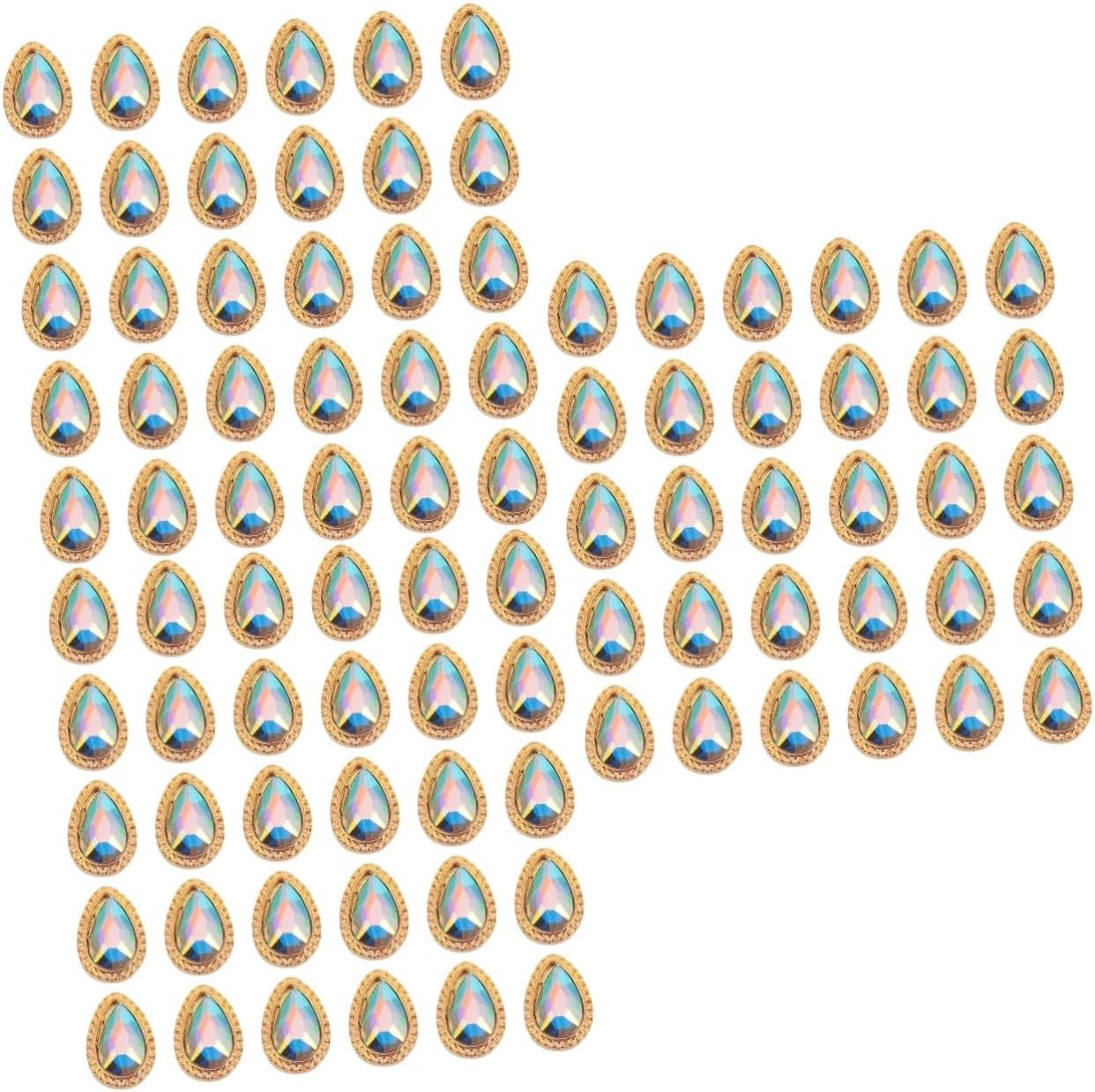 FRCOLOR 90pcs Rhinestone Nail Gems Decoration for Nail Art for Women for Parties and Special Occasions