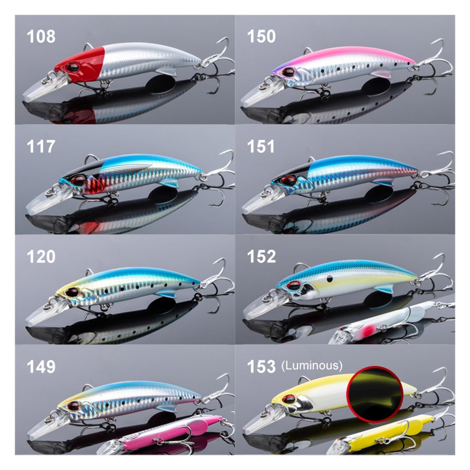 2 pièces leurre de pêche au méné Lourd 90mm 46g 110mm 60g Dur à la traîne leurres Thon Bar d'eau salée