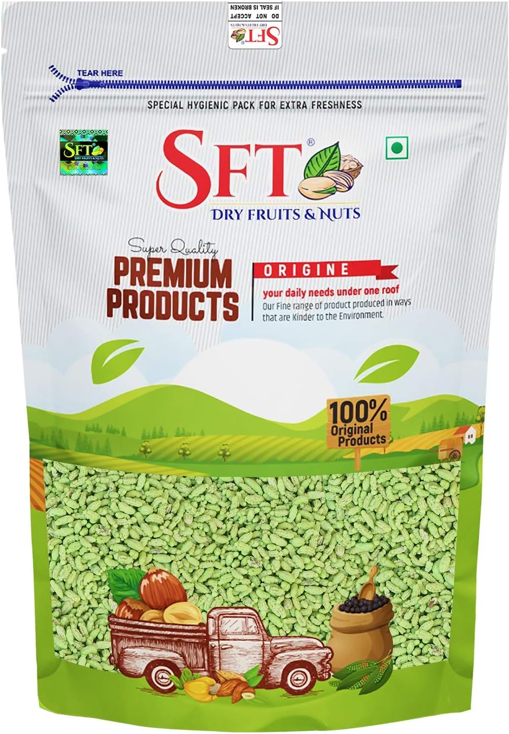 Fennel Seeds Peppermint Coated (Scented Mouth Freshner) 1 Kg