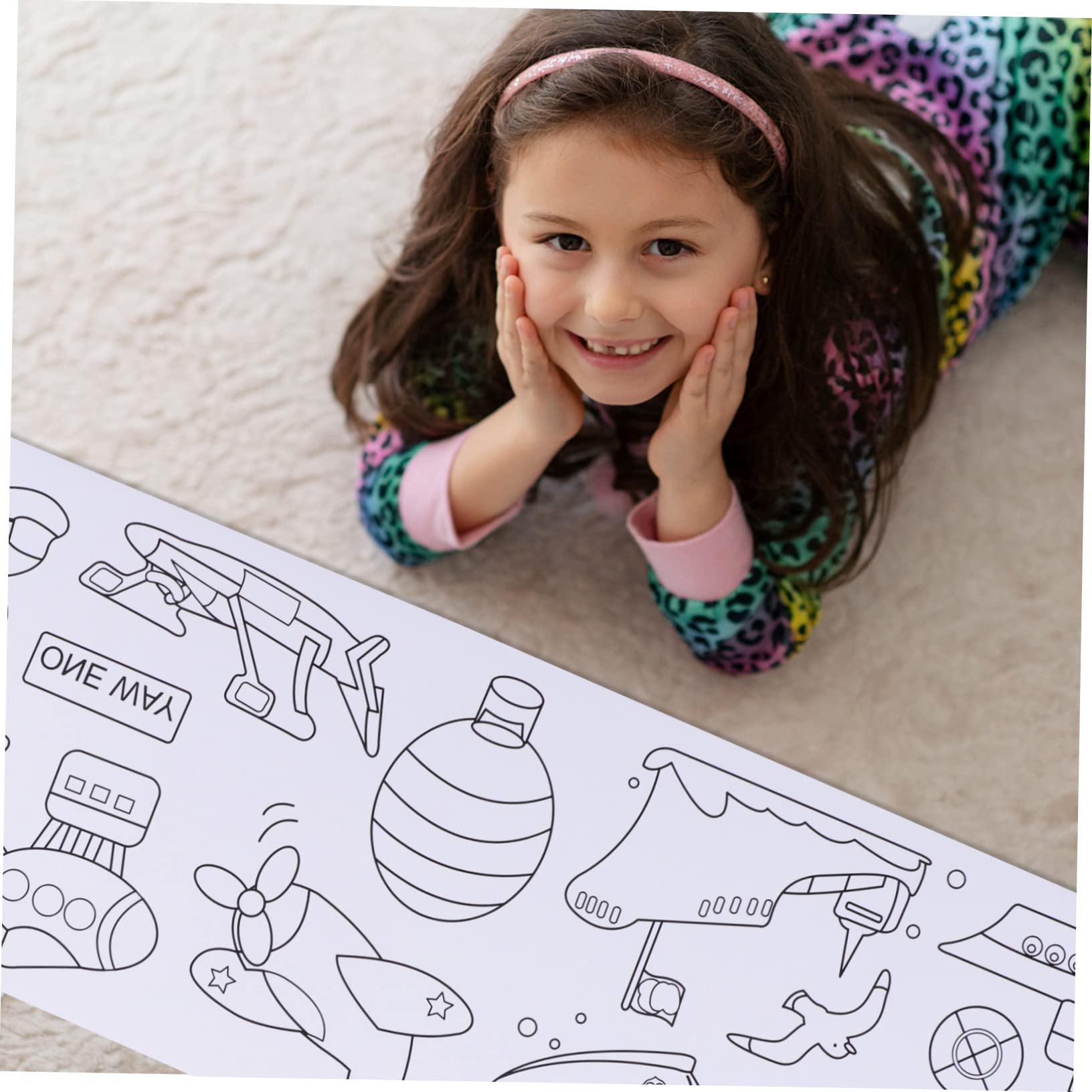 Vaguelly Drawing Paper Roll for Educational Graffiti Paper Painting Supplies for Creative Art Activities Reusable and Non Marking Wall Art for Imagination and Manual