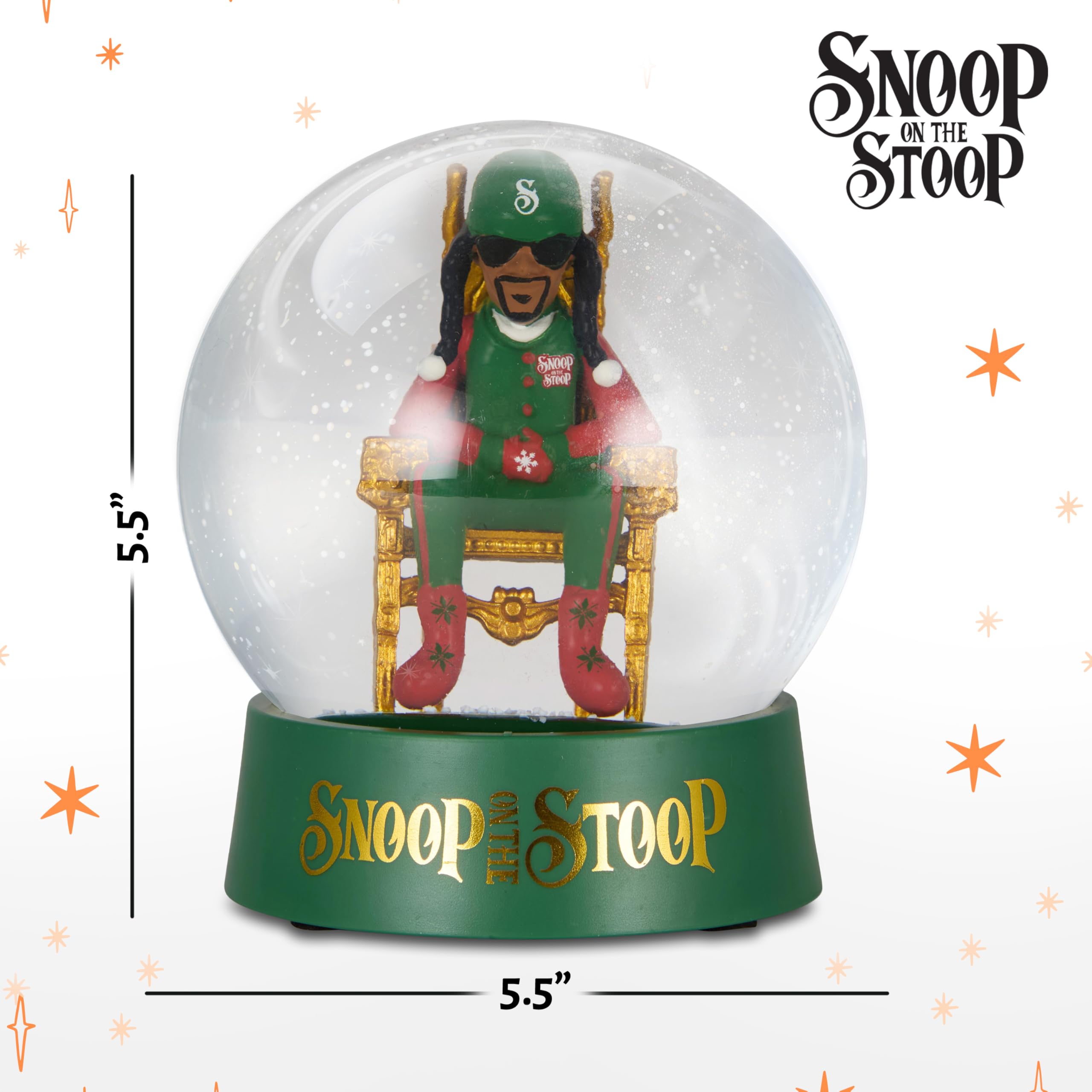 R*E様 スヌープドッグ Snoop on the Stoop スノードーム Amazon.com: Snoop on The Stoop Snow Globe, Christmas Decorations
