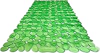 Vista 29 de Pebbles" Alfombra antideslizante para bañera y ducha de 27 x 14 pulgadas, ovalada, no tóxica, segura, limpia, lavable a máquina, agarre y drenaje