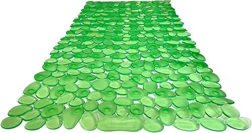 Miniatura 28 de Tapete antideslizante para bañera/ducha "Pebbles" de 27.5 x 14 pulgadas, rectangular, no tóxico, seguro, limpio, lavable a máquina, agarre y drenaje