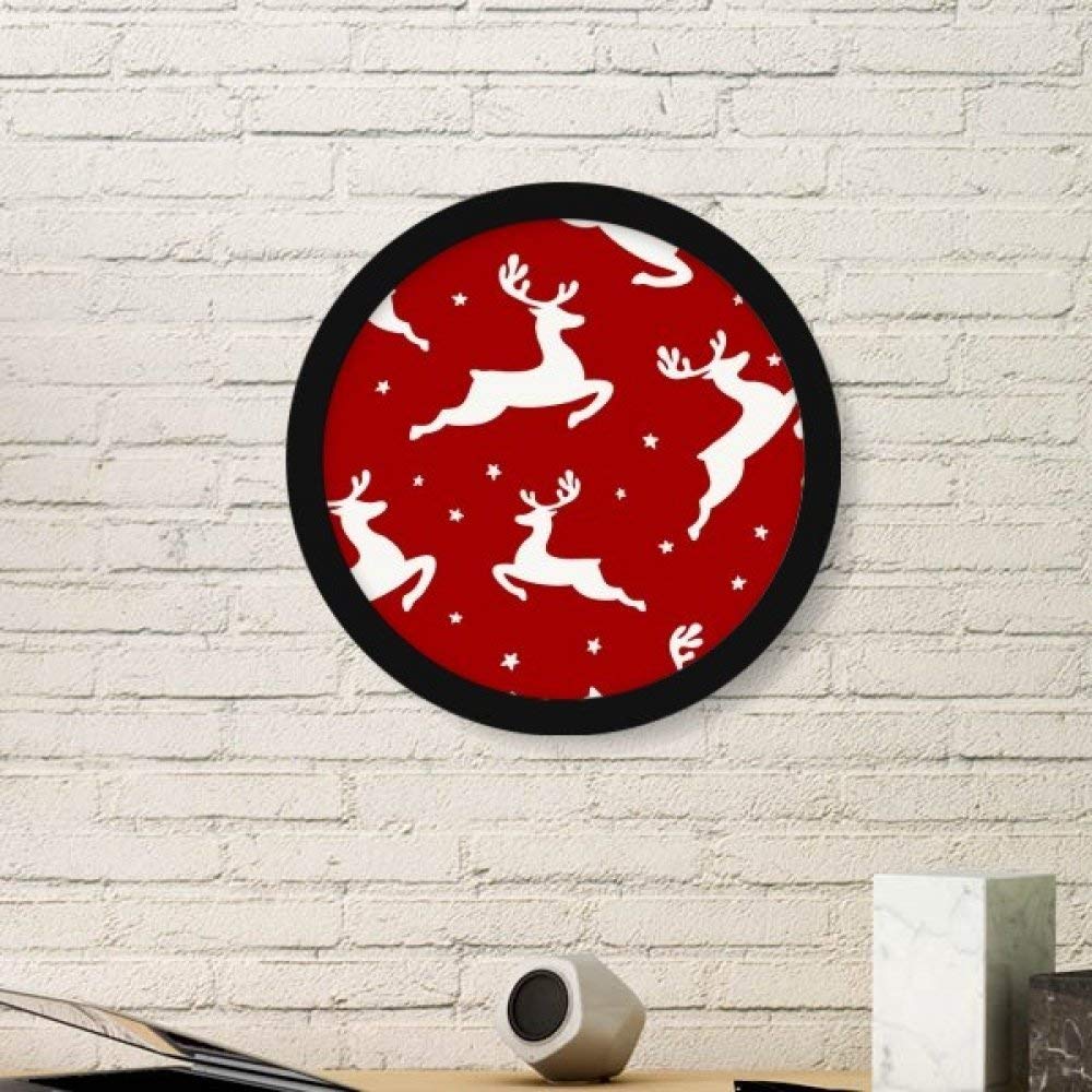 Cadre art élan rouge de Noël pour salon chaleureux et cosy