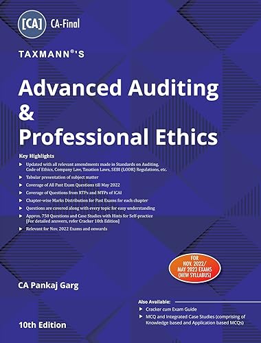 Taxmann's Advanced Auditing &amp; Professional Ethics (Paper 3 | Audit) – Most updated &amp; amended textbook in simple/concise language covering subject matter in tabular format | CA Final | Nov 2022 Exam