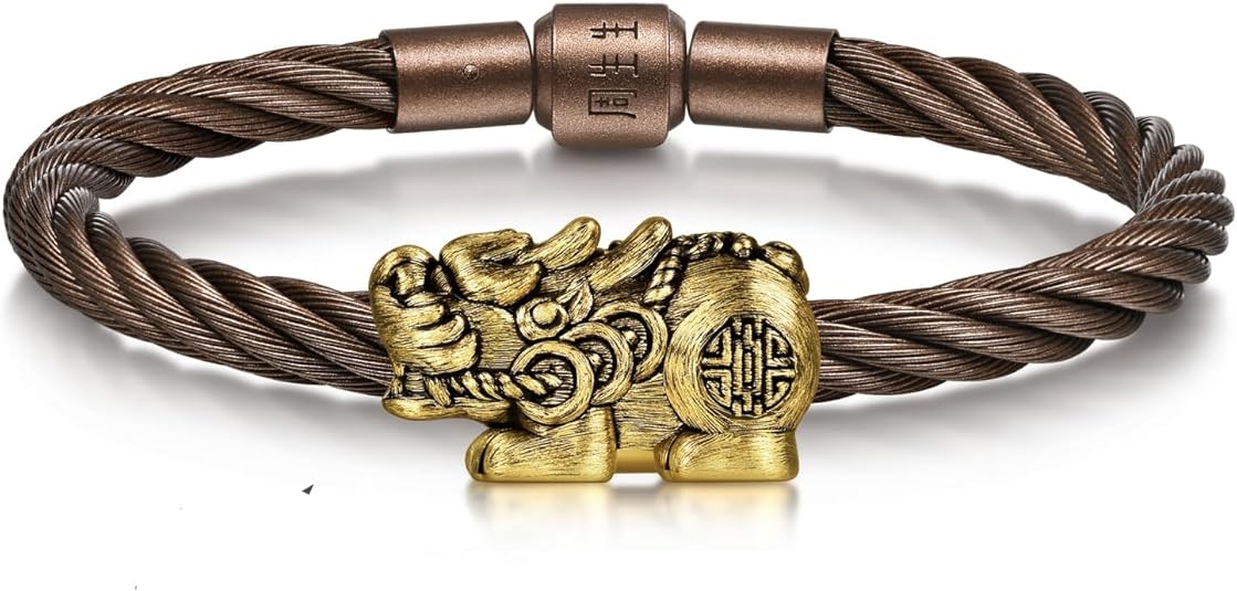 CHOW SANG SANG 999 24K Gold Charme XL Pixiu Charm Bracelet for Women, Men and Unisex 19cm 95508C