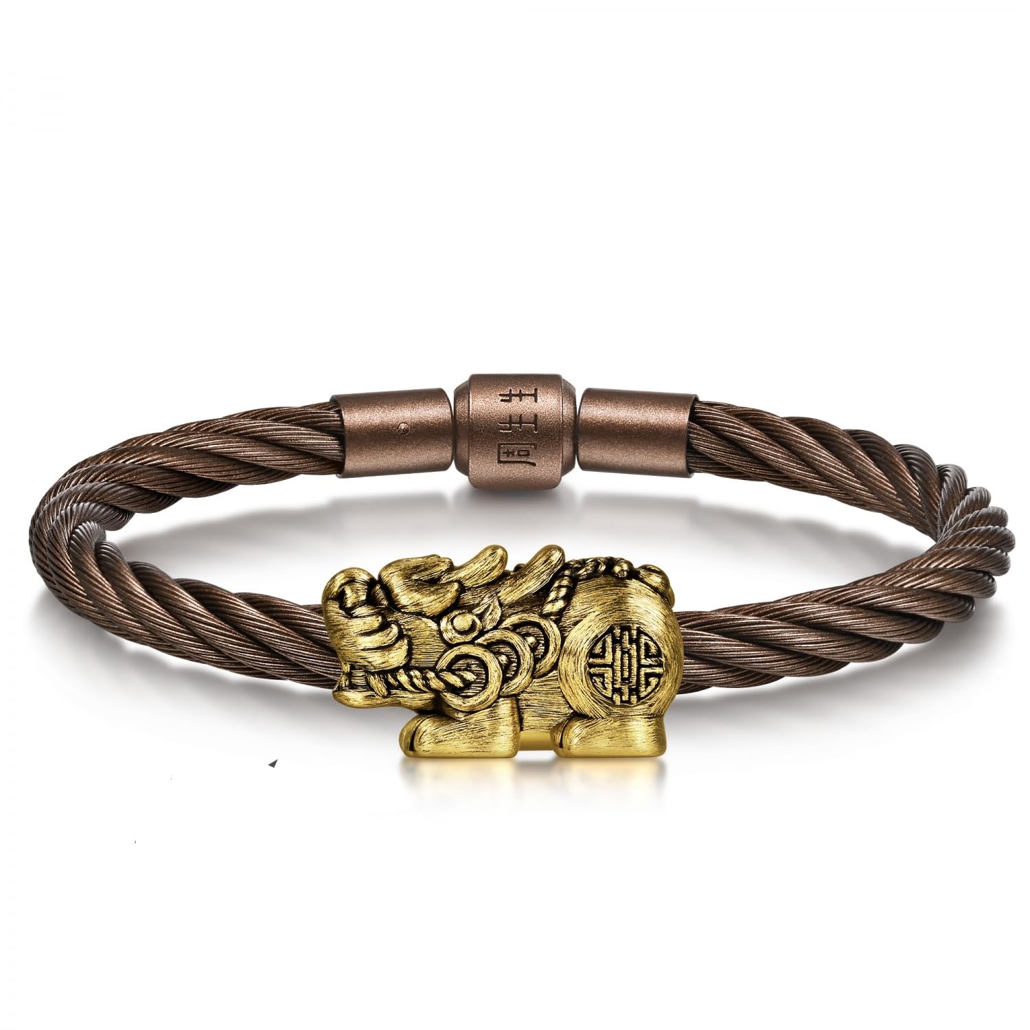 999 24K Gold Charme XL Pixiu Charm Bracelet for Women, Men and Unisex 19cm 95508C