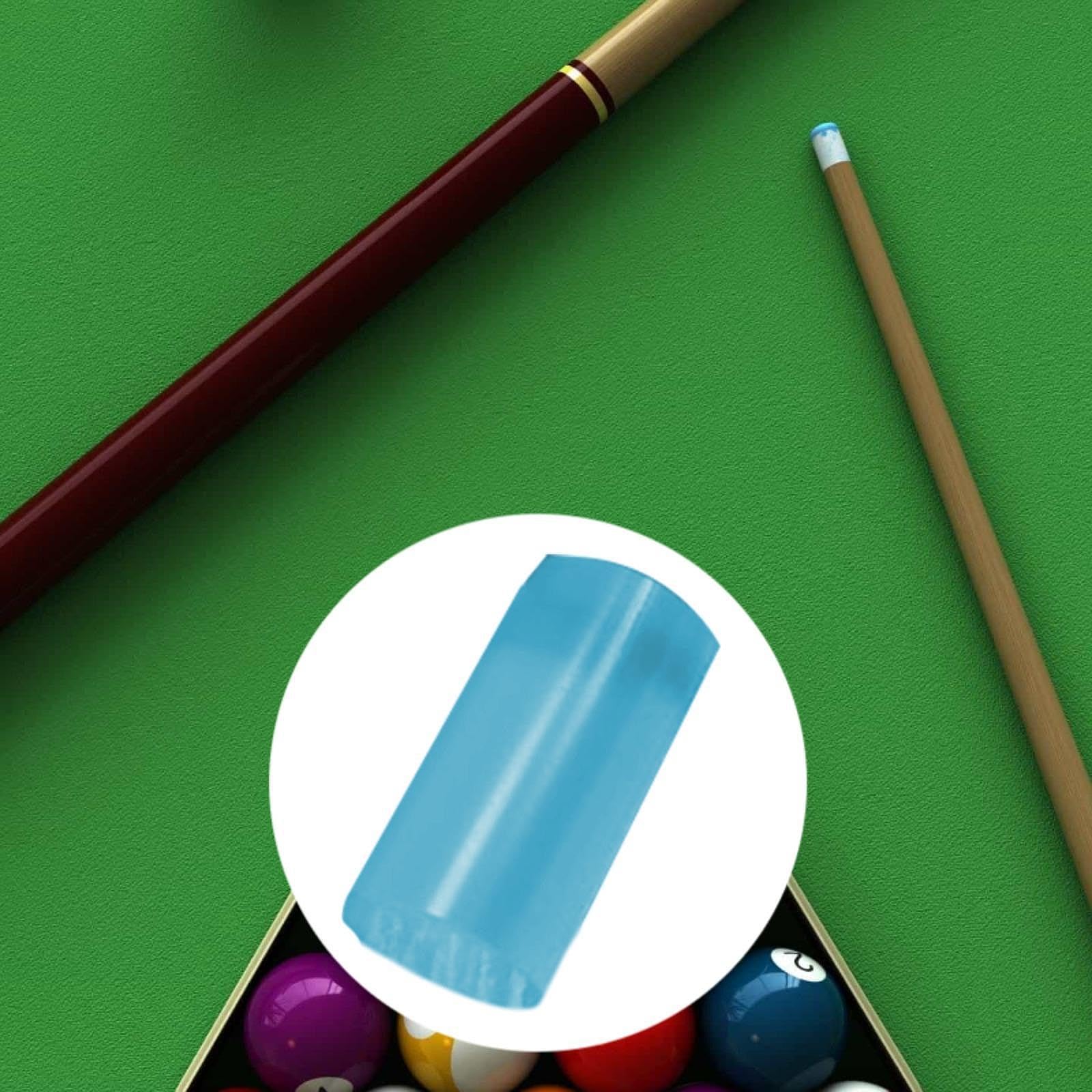 kowaku Billiard Cue Ferrule Billiard Accessory Lightweight Acrylic Pool Cue Ferrule DIY Snooker Pool Stick Replacement, Blue