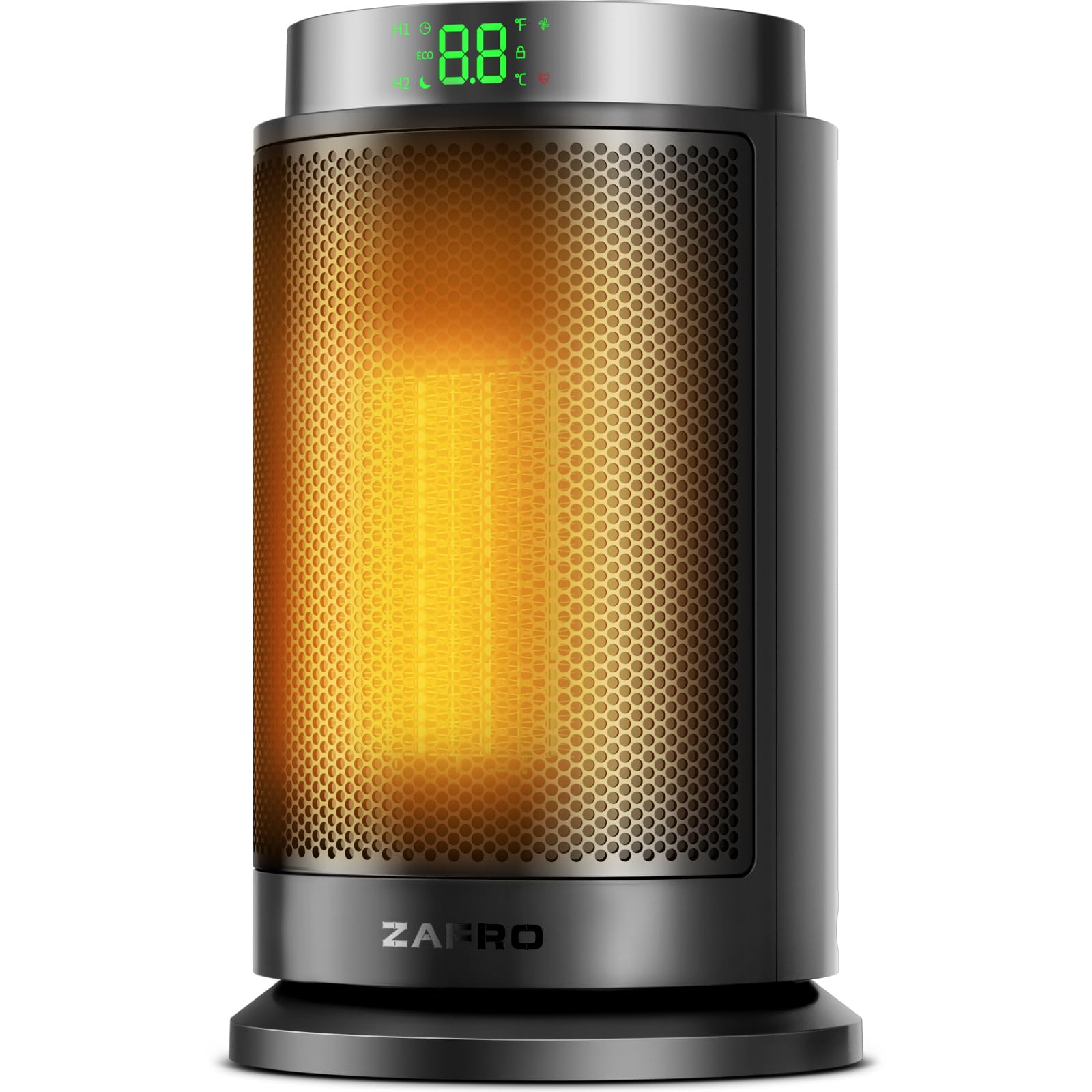 ZAFRO Space Heater Ultra Quiet Portable Electric Heaters for Indoor Use with Thermostat 1500W Large PTC Ceramic Fast