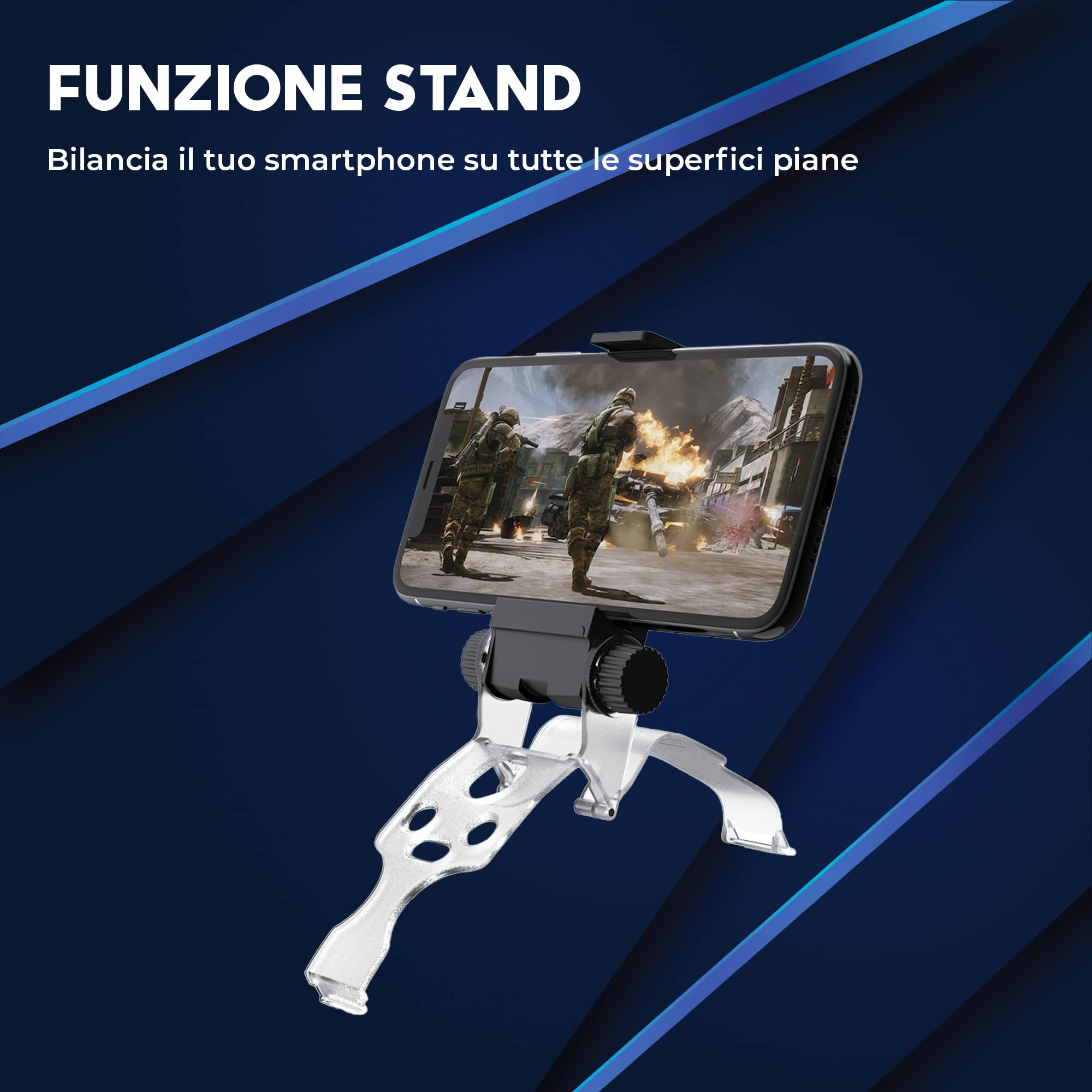 DR1TECH GameGripX+ uchwyt na telefon komórkowy do XBOX One X/S, Series X/S, kompatybilny ze smartfonami iPhone/Android - uchwyt na telefon do joysticka [kontroler nie wchodzi w zakres dostawy