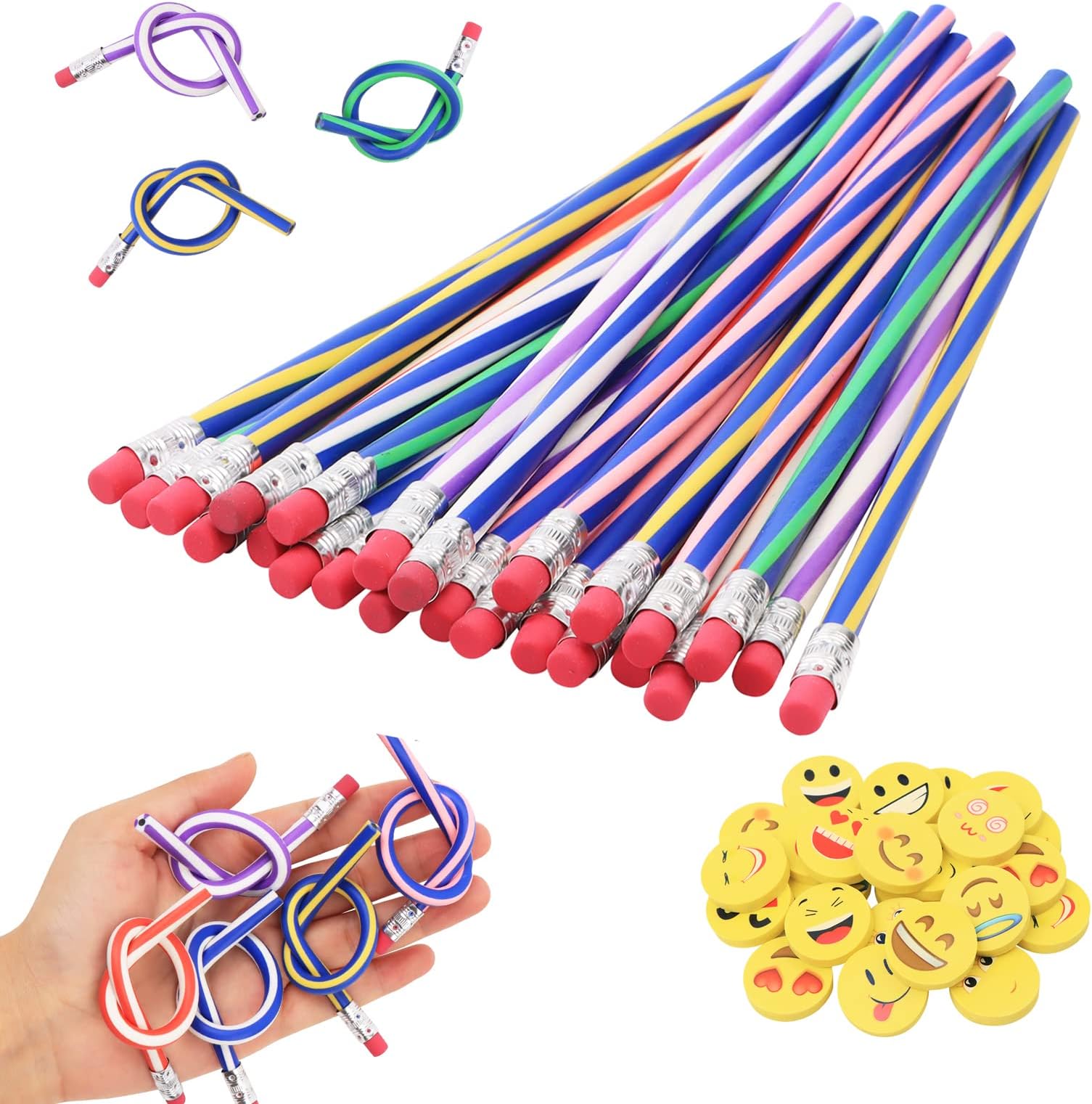 Matita flessibile colorata con gomma - Flexi