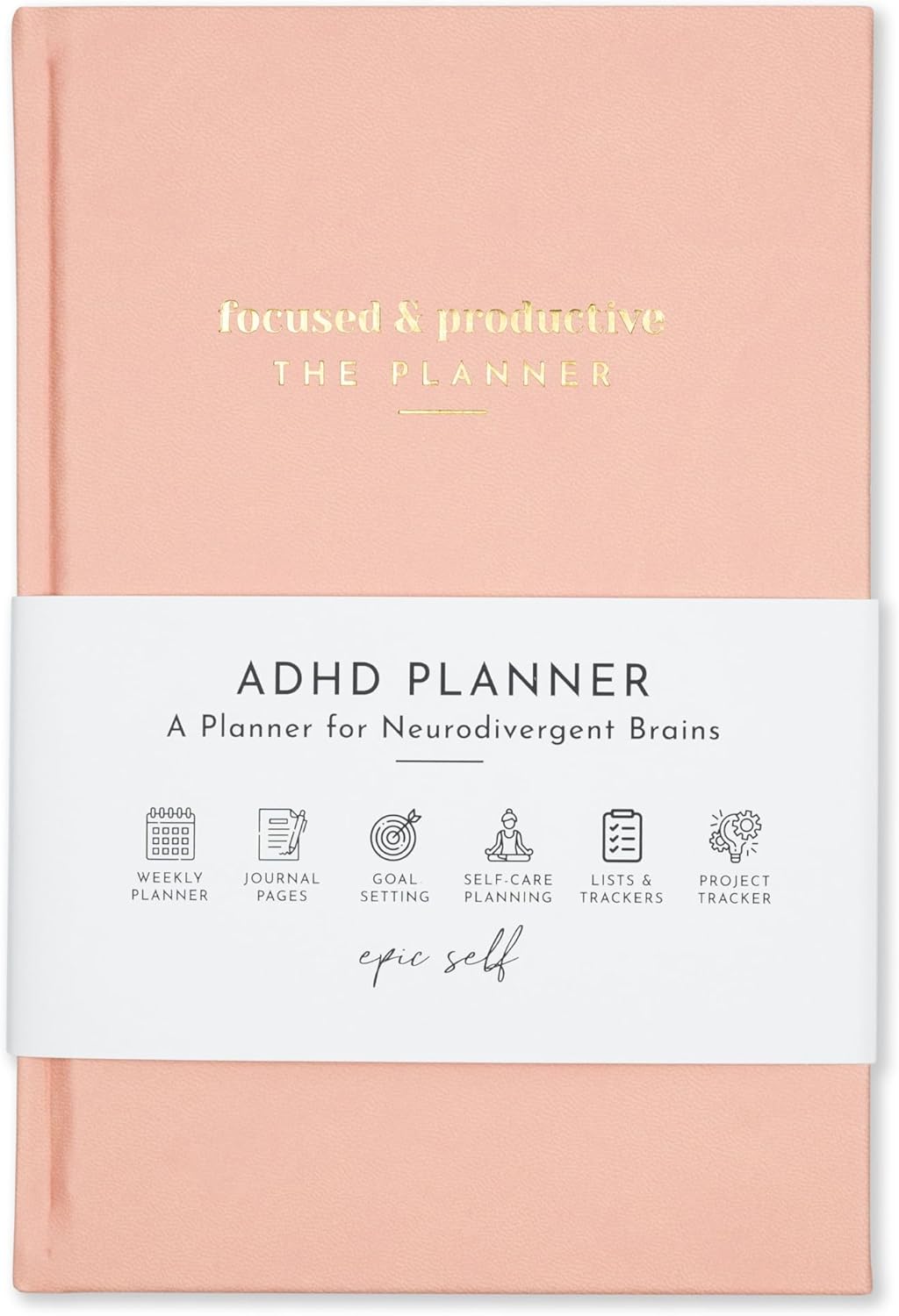 ADHD Planner for Adults: Focus Planner For Productivity - A planner for Neurodivergent Brains - Organization, Goal-Setting, and Time Management - Gift for Men and Women with ADHD