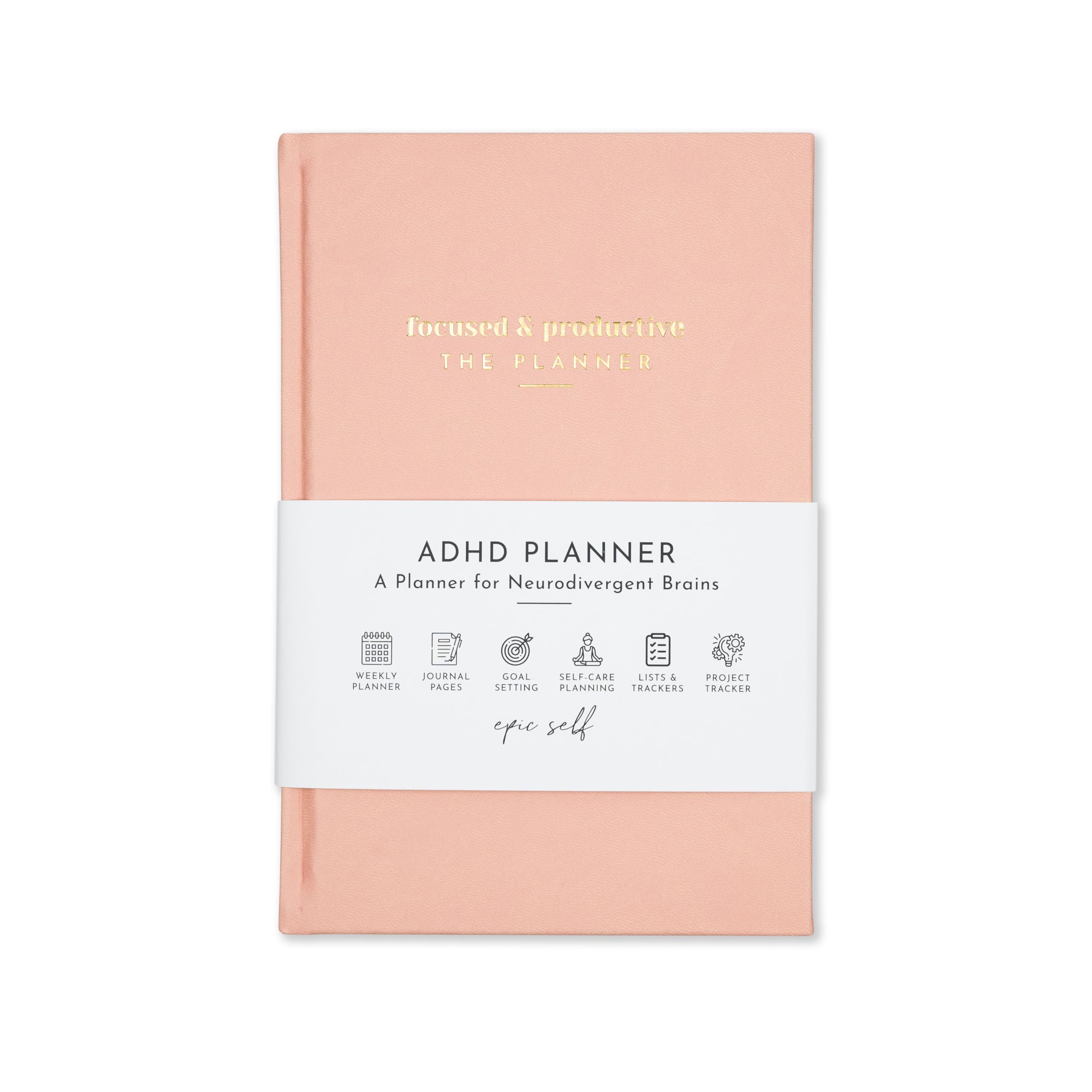 ADHS PLANER FÜR ERWACHSENE - FOKUS PLANER FÜR PRODUKTIVITÄT - Ein Planer für neurodivergentes Gehirn - Organisation, Zielsetzung und Zeitmanagement - Geschenk für Männer und Frauen mit ADHS