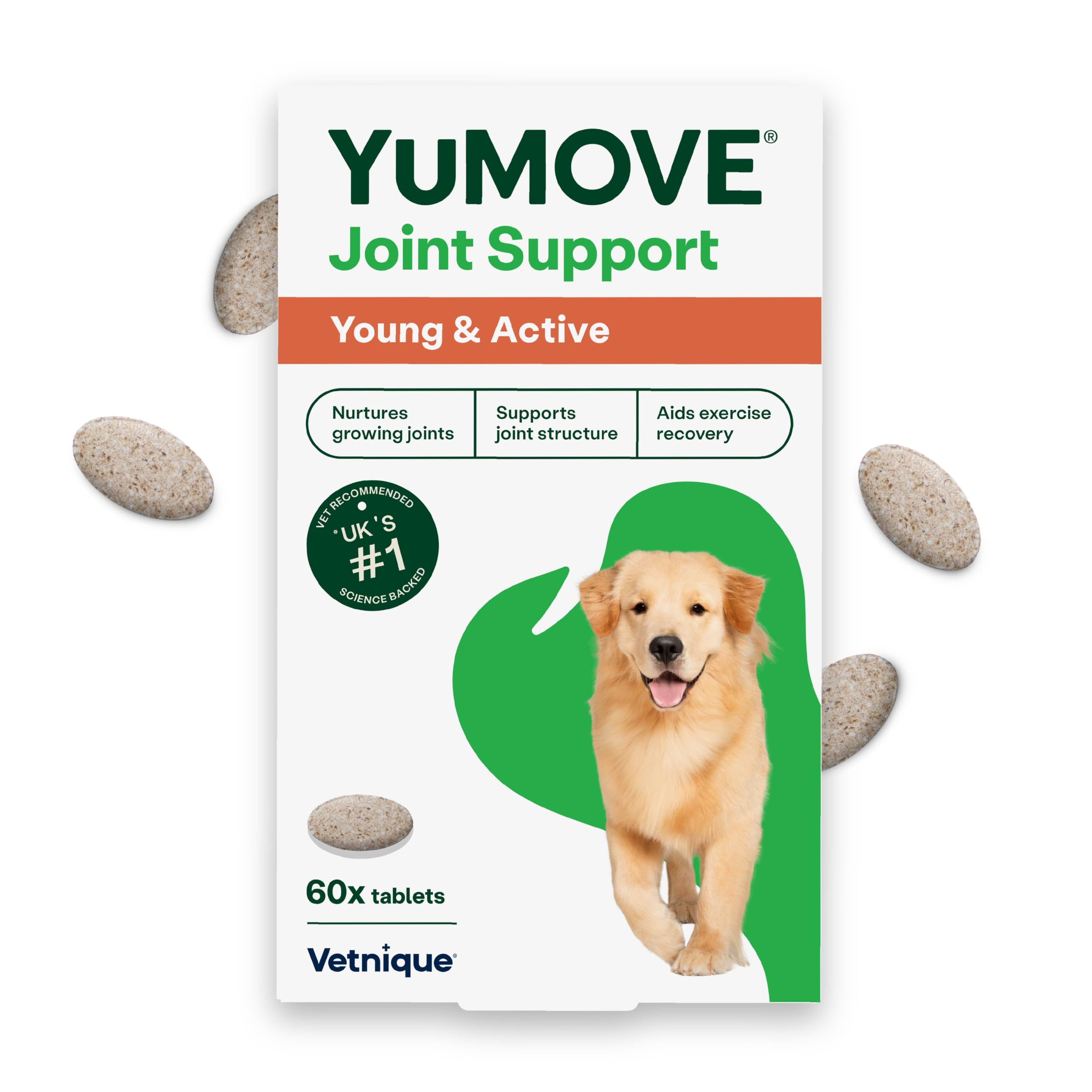 YuMOVE Joint Support for Young & Active Dogs - Pack Size : 60 Tablets