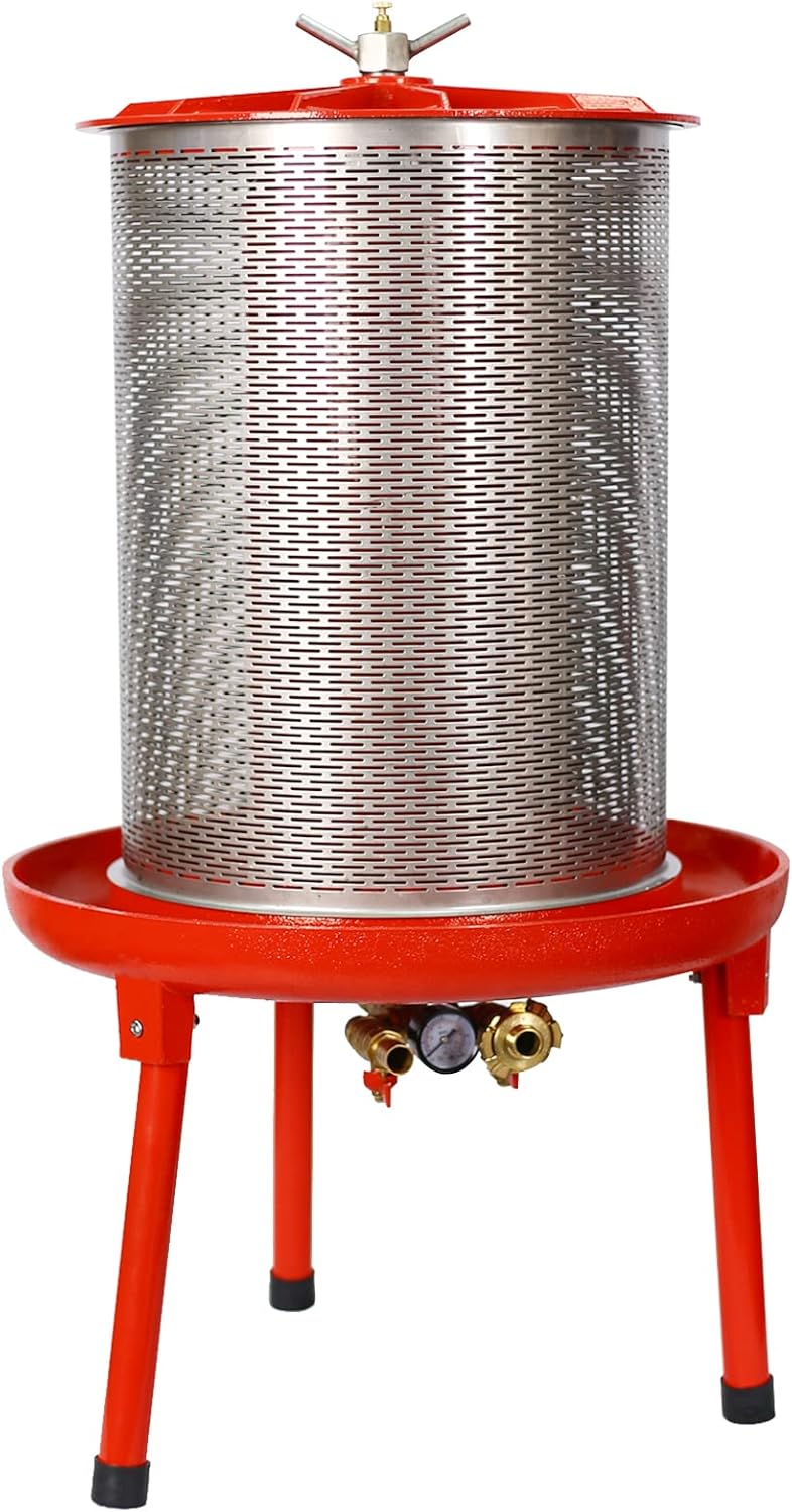 Stainless Steel Hydraulic Fruit Wine Press 20L - Cider Maker for Home Winemaking