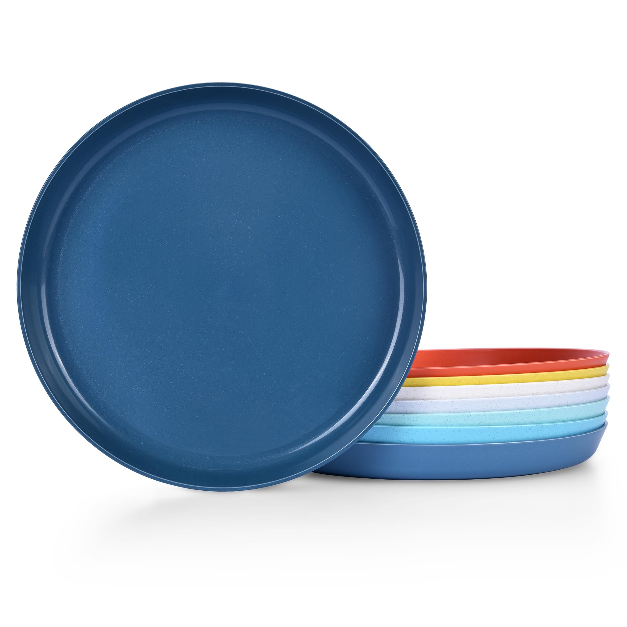 Photo 1 of Homestockplus 10 Inch Wheat Straw Dinner Plates Set of 8