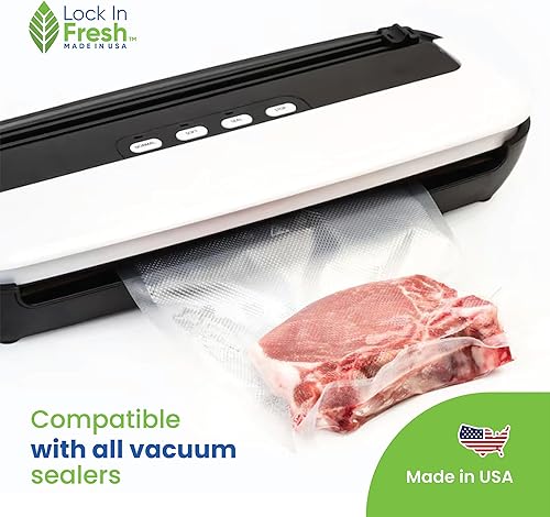 Miniatura 7 de Bolsas selladoras al vacío para alimentos  Rollos de bolsas selladoras al vacío resistentes para ahorrar alimentos  Sous Vide, Seal a Meal Bag, 1