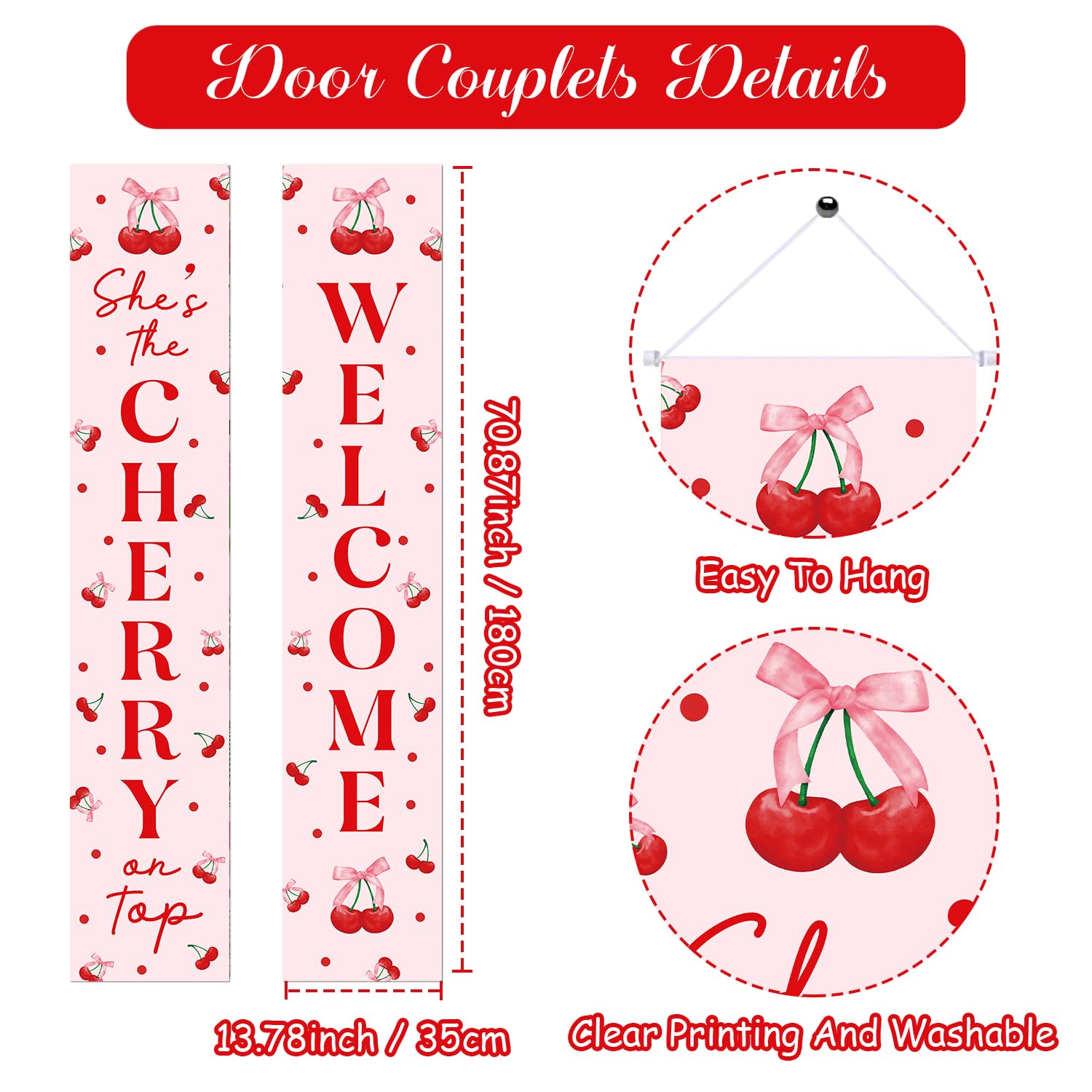Amazon.com: She's the Cherry on Top Decorations Cherry Welcome