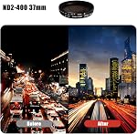 Cell Phone Filter Lens Kit, 37mm Close-Up+4, CPL Filter, ND2-400 Filter, Star Lens-6 Point with Lens Clip Cell Phone Lens Accessory Kit for Smartphone Camera