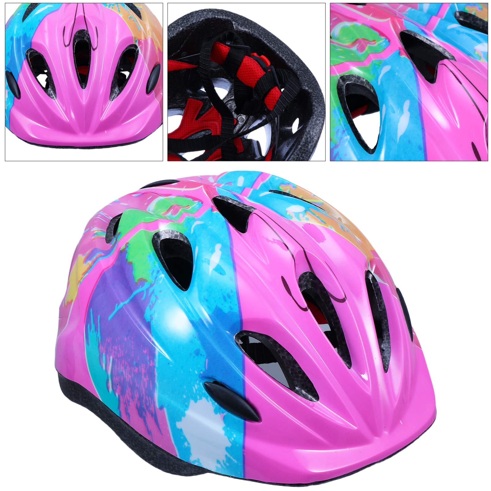 Kisangel 2pièces Casque De Vélo pour Garçon Fille Ajustable Casque De Et Léger pour Garçons Et Filles pour Cyclisme Activités De Plein Air