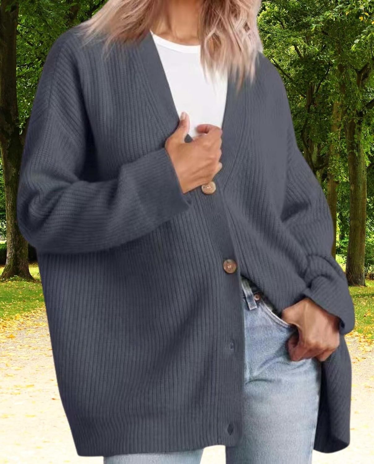 Womens Fall Fashion Oversized Lightweight Warm Knit Jacket Elevate Your Fashion Taste Work And Casual Wear - Image 6