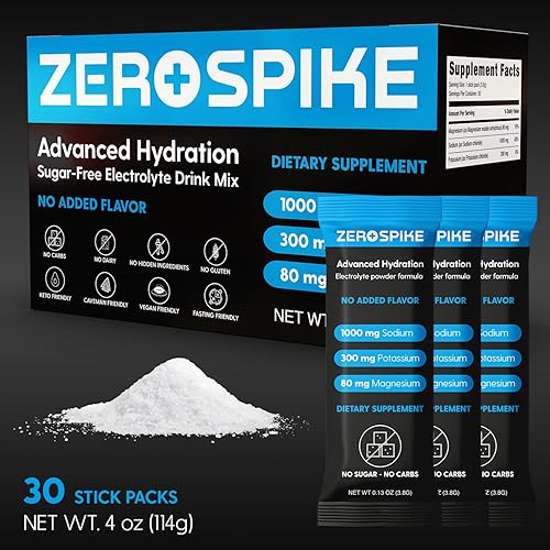 Miniatura 3 de Paquetes de polvo sin electrolitos de azúcar  Mezcla de bebidas cetogénicas y sales en ayunas  Suplementos los nutrientes clave de hidratación que