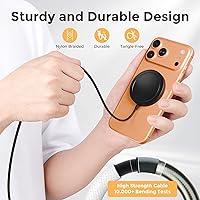 Vista 5 de 25W Magnetic Wireless Charging Pad: Qi2.2 Qi2 MagSafe Fast Charger for Google Pixel 10 iPhone 17 16 Pro Max 16e 15 14 13 12 AirPods & Samsung Galaxy