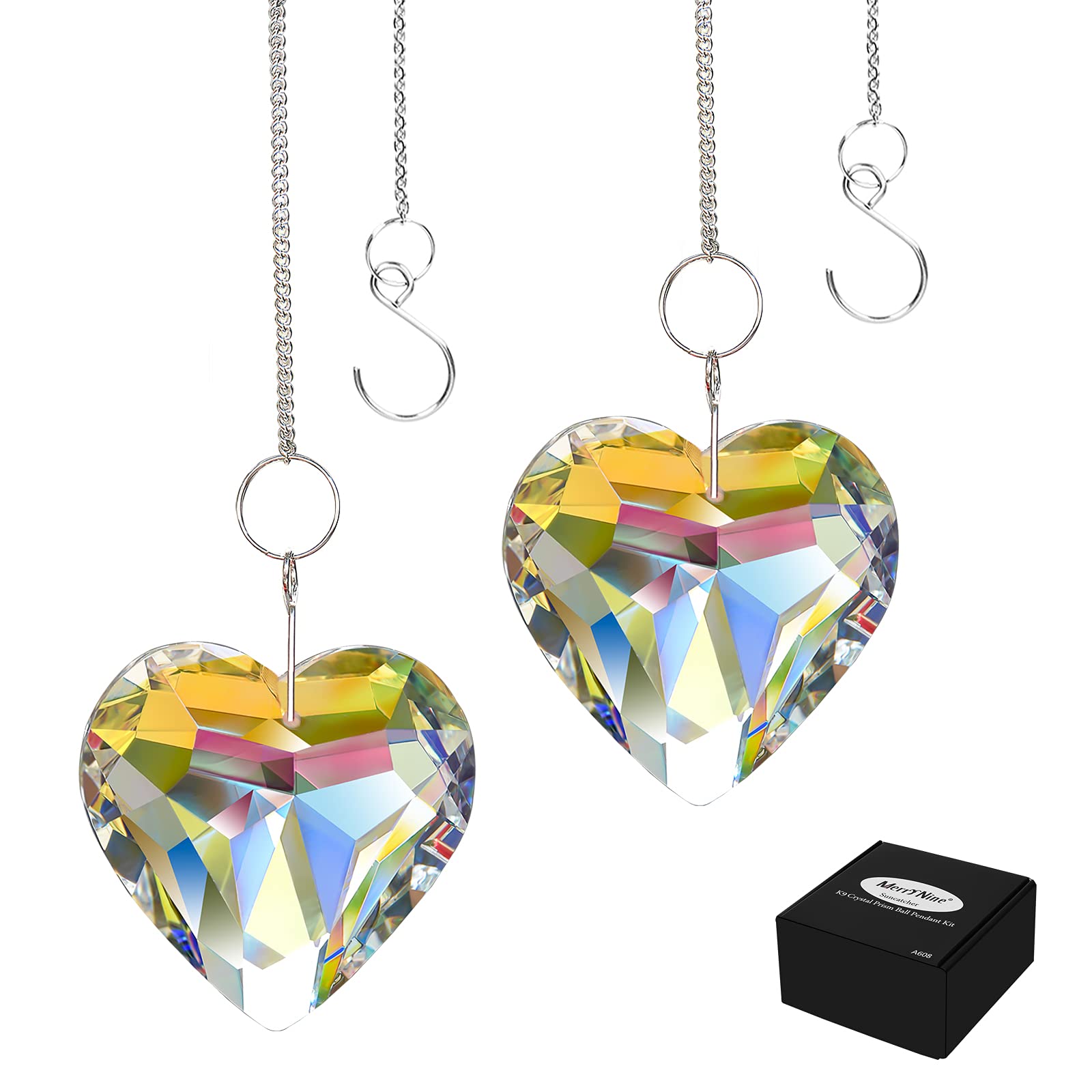 MerryNineMemorial Sympathy Gifts for Loss of Loved One, Unique Sympathy Gift Prism Crystal Suncatcher, Remembrance Grieving Gifts for Loss of Mother Father Husband Son Daughter Bereavement Dog