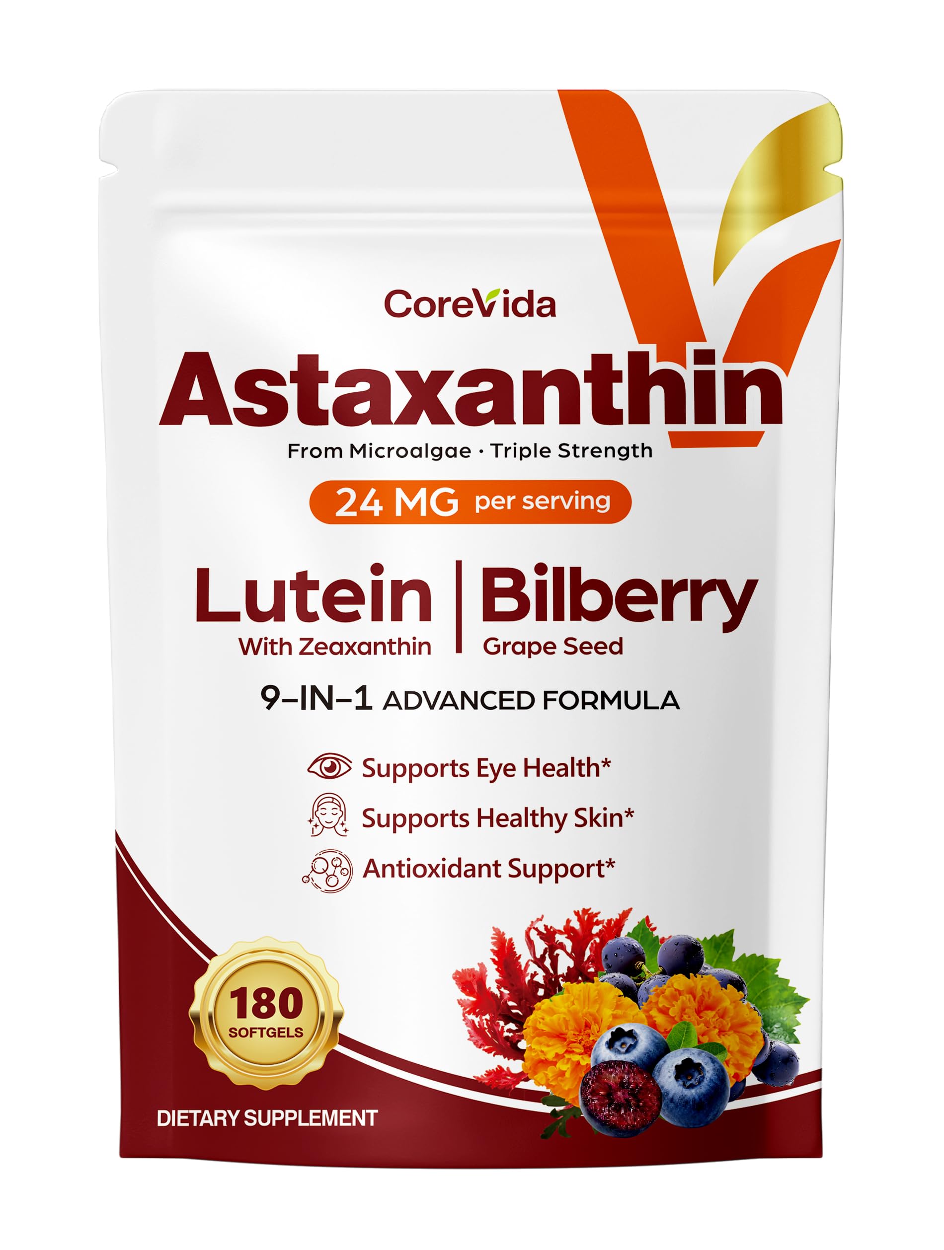Astaxanthin Supplement 24mg, 180 Softgels, 6-Month Supply — Amazon image 9