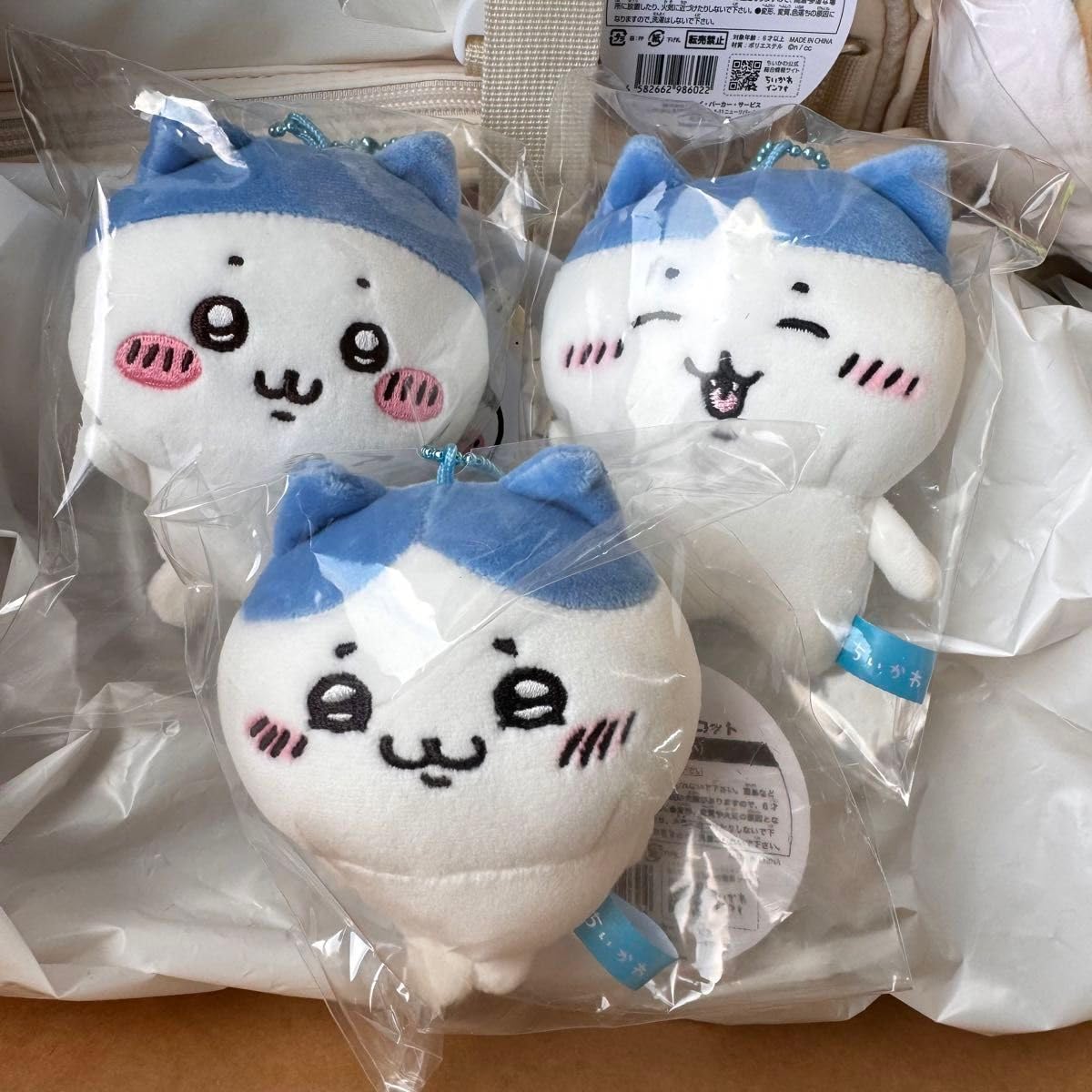 お顔厳選 ちいかわ ハチワレ ムン顔マスコット ミニマスコット