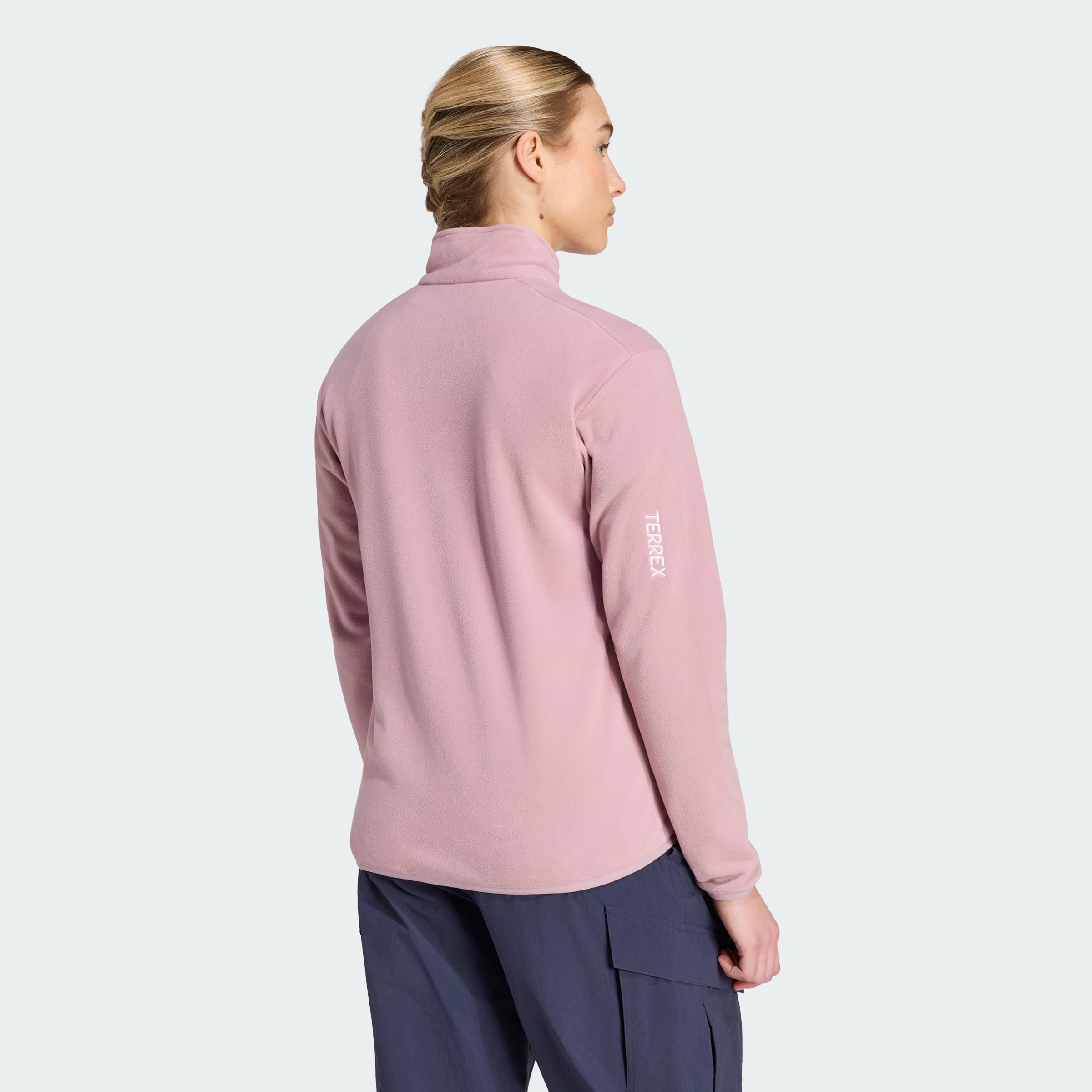 adidas Women's Terrex Multi Essentials Fleecejacke, durchgehender Reißverschluss