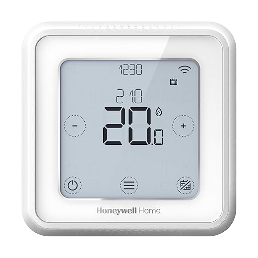 Honeywell Home T6 Smart thermostaat, wifi, met app voor meer energiebesparing en efficiëntie, compatibel met Apple HomeKit, Google Home, Amazon Alexa en IFTTT, wit (wit bedraad)
