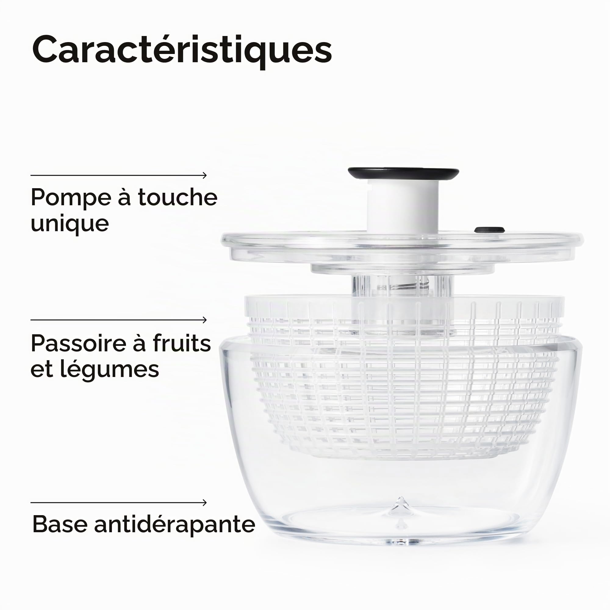 OXO Good Grips Essoreuseà salade et herbes Transparent