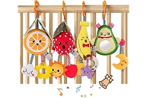 TUMAMA Baby Gym Toys Hanging For 3 6 9 12 Months,Plush Soft Rattle Toys