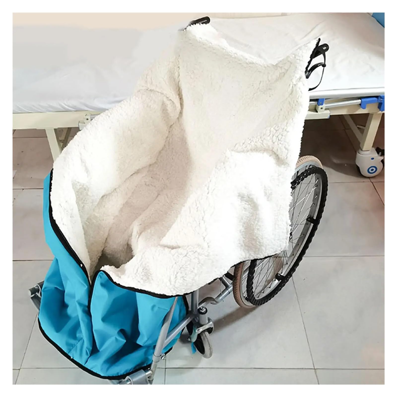 Coperta per Sedia a Rotelle Coperta for gambe for sedia a rotelle | Copertura calda for aria condizionata for adulti Cosy Toes(Blue)