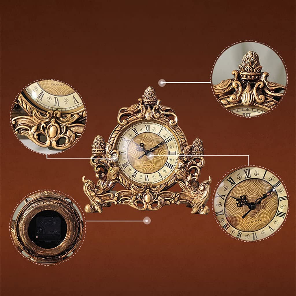 Horloge de Table Horloge d'horloge d'horloge de bureau de bureau de bureau de bureau de bureau de bureau de bureau de bureau de bureau à la maison Chambre à coucher Horloge 9,05 pouces Horloge de Déco