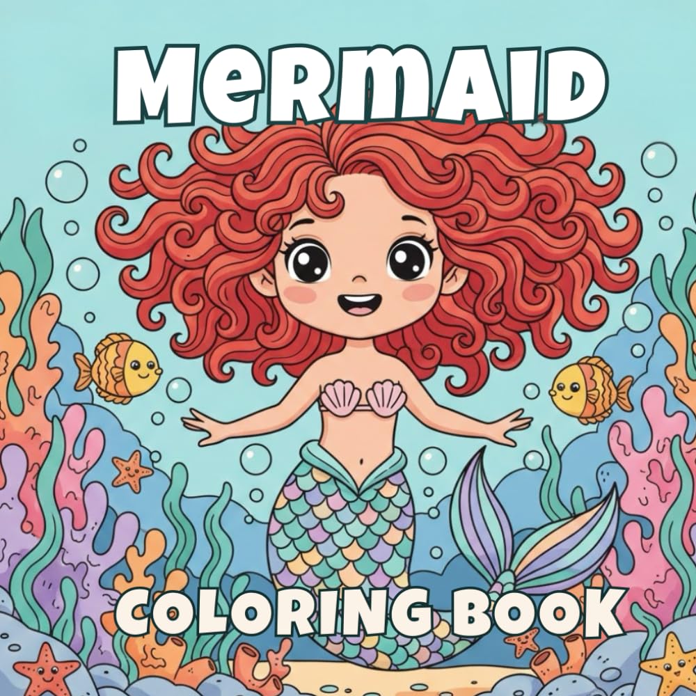 Mermaid Coloring Book: Magical Mermaid Adventures for Ocean Life Lovers