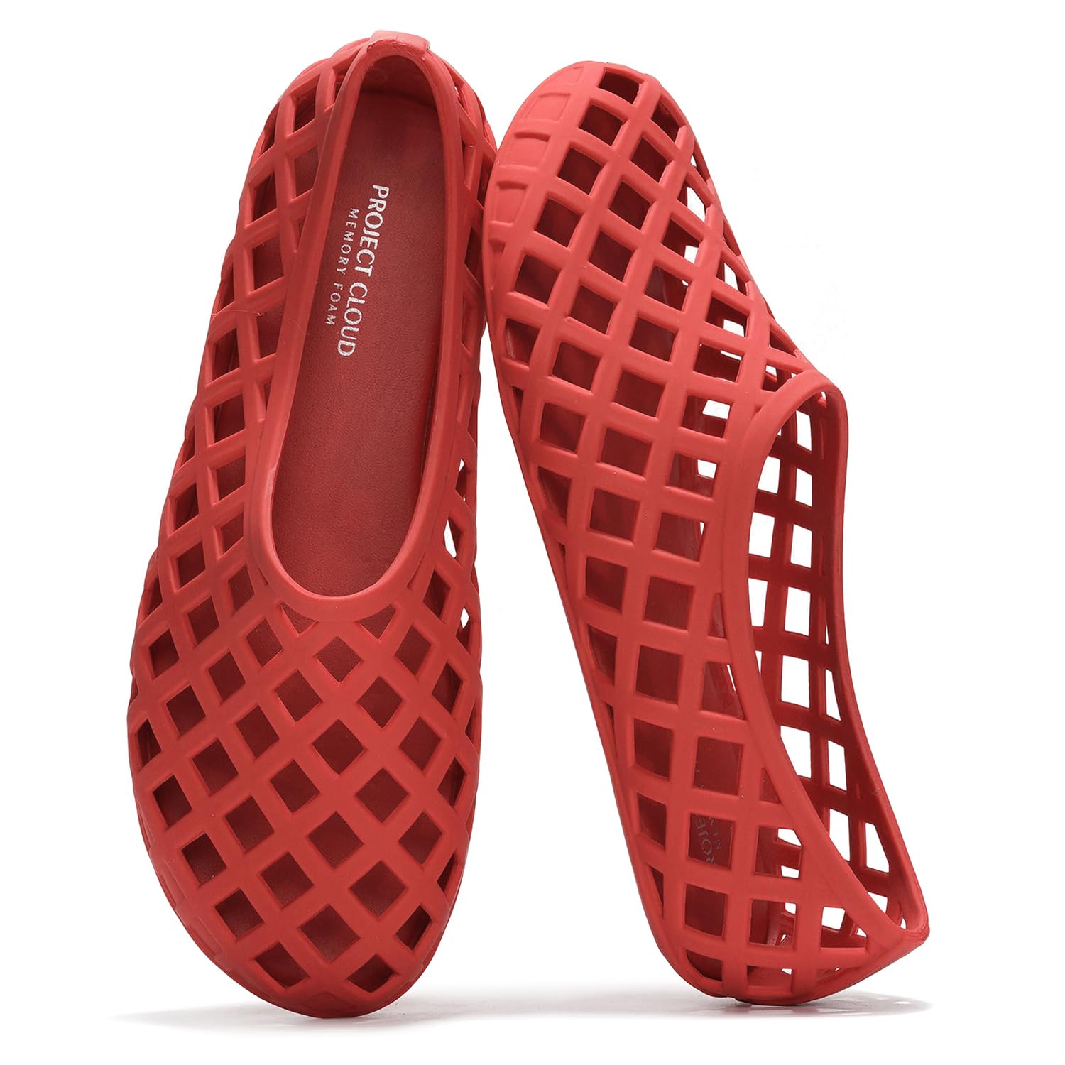 Project Cloud Jelly Shoes Women - Lightweight & Water-Resistant Women's Flats Sandals - Non Slip Womens Shoes - Perfect Summer Jelly Flats for Women