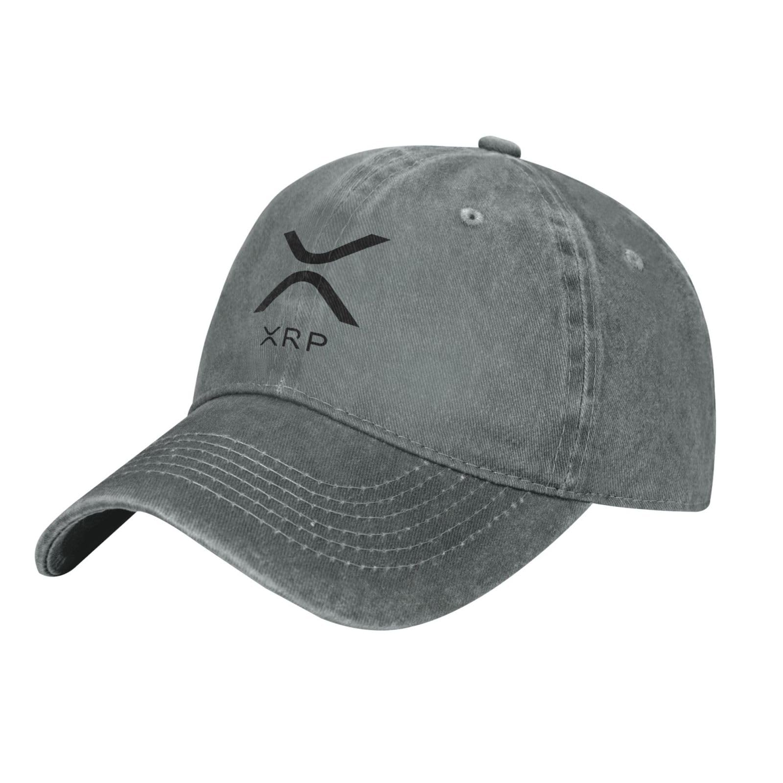 Zdlwaisw Yifhdes Xrp Ripple Baseball Cap Men Womans Duck Tongue Caps Unisex Adjustable Casquette Gray