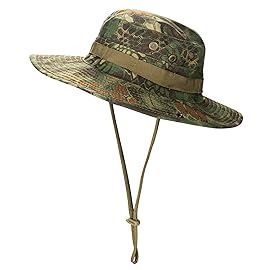 Rosoz Sun Hats for Men Women Boonie Hat UPF 50+ Bucket Hat Wide Brim UV Protection Fishing Hiking Safari Outdoor Hats