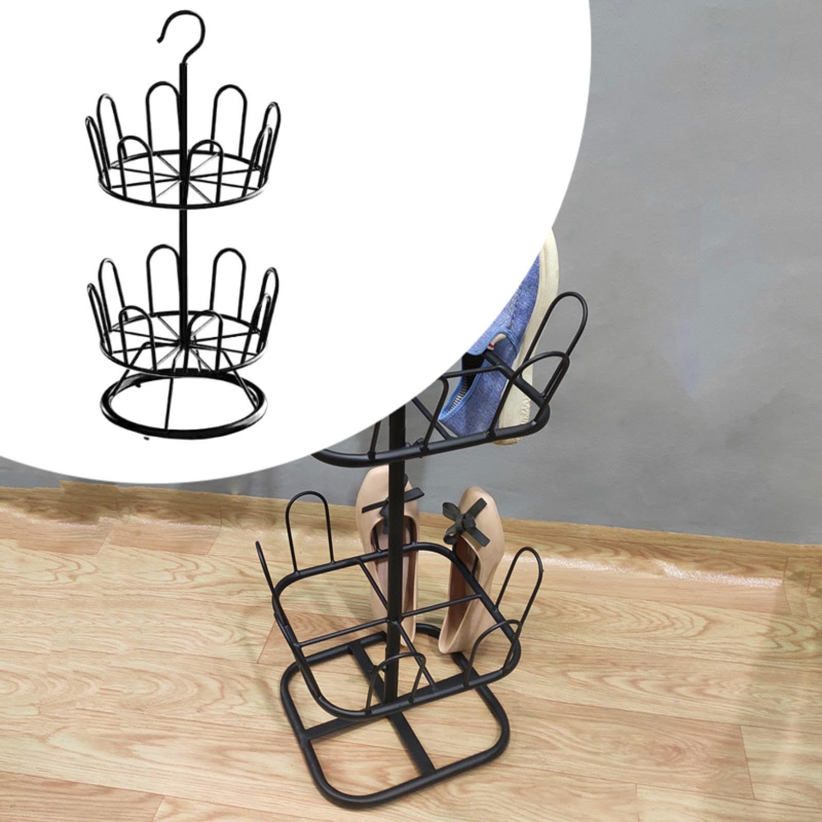 SYALEO Scarpiera Girevole a 360° Creativa Scarpiera Girevole Verticale