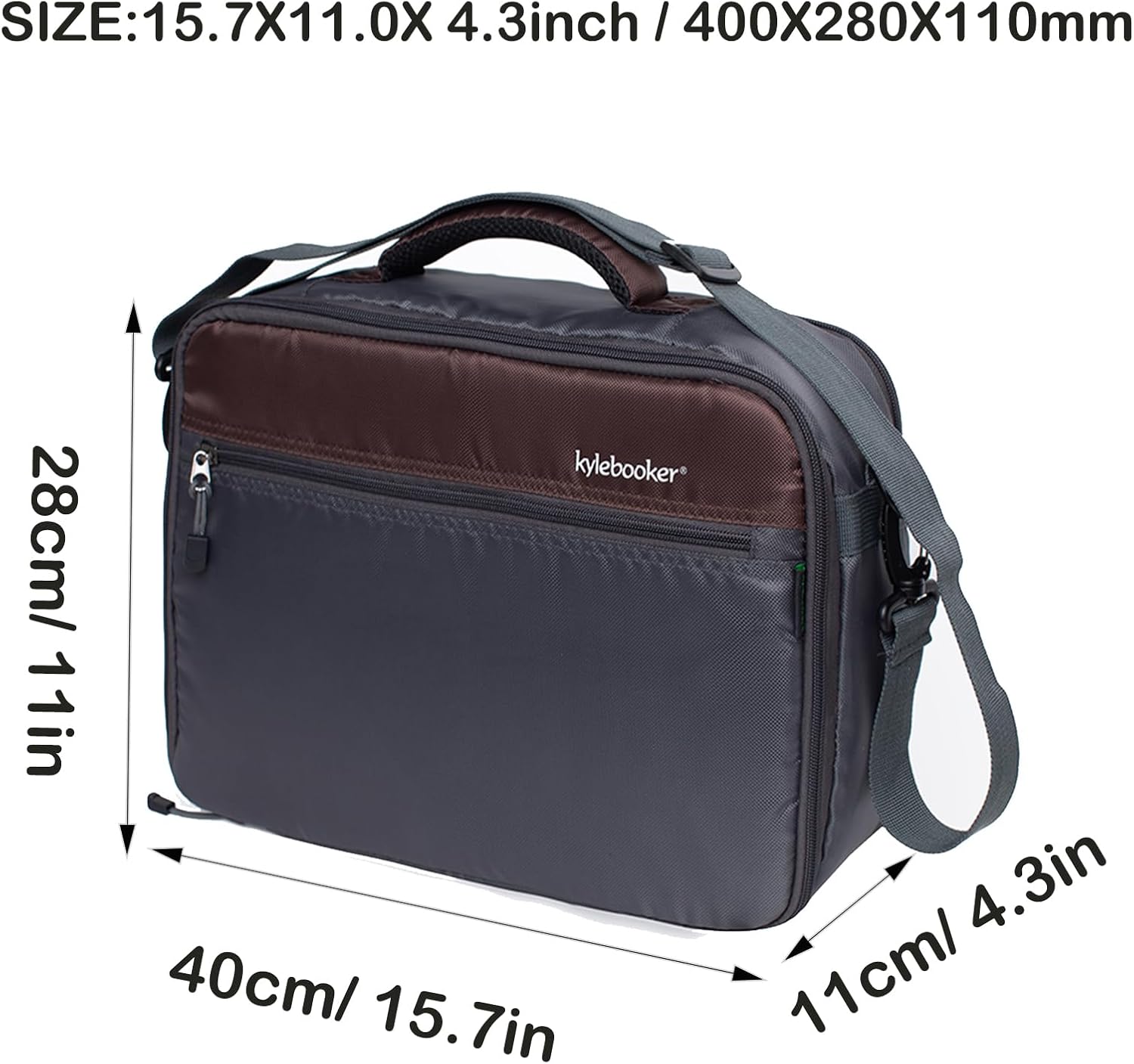 Kylebooker Fly Fishing Reel and Gear Case, Portable Tackle Organizer Storage Travel Bag for Spinning Baitcasting Fly Reels