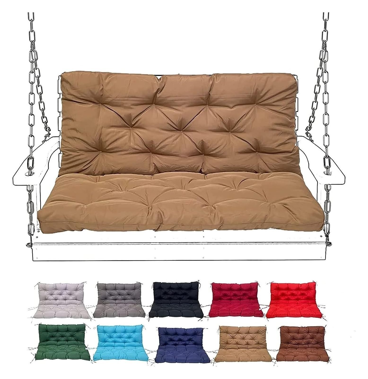 Coussin balançoire extérieur pour vos après-midis détente au jardin