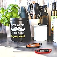 Vista 6 de Termómetro digital para alimentos, carne, caramelo, agua, lectura inmediata, termómetro para cocina (12 piezas)