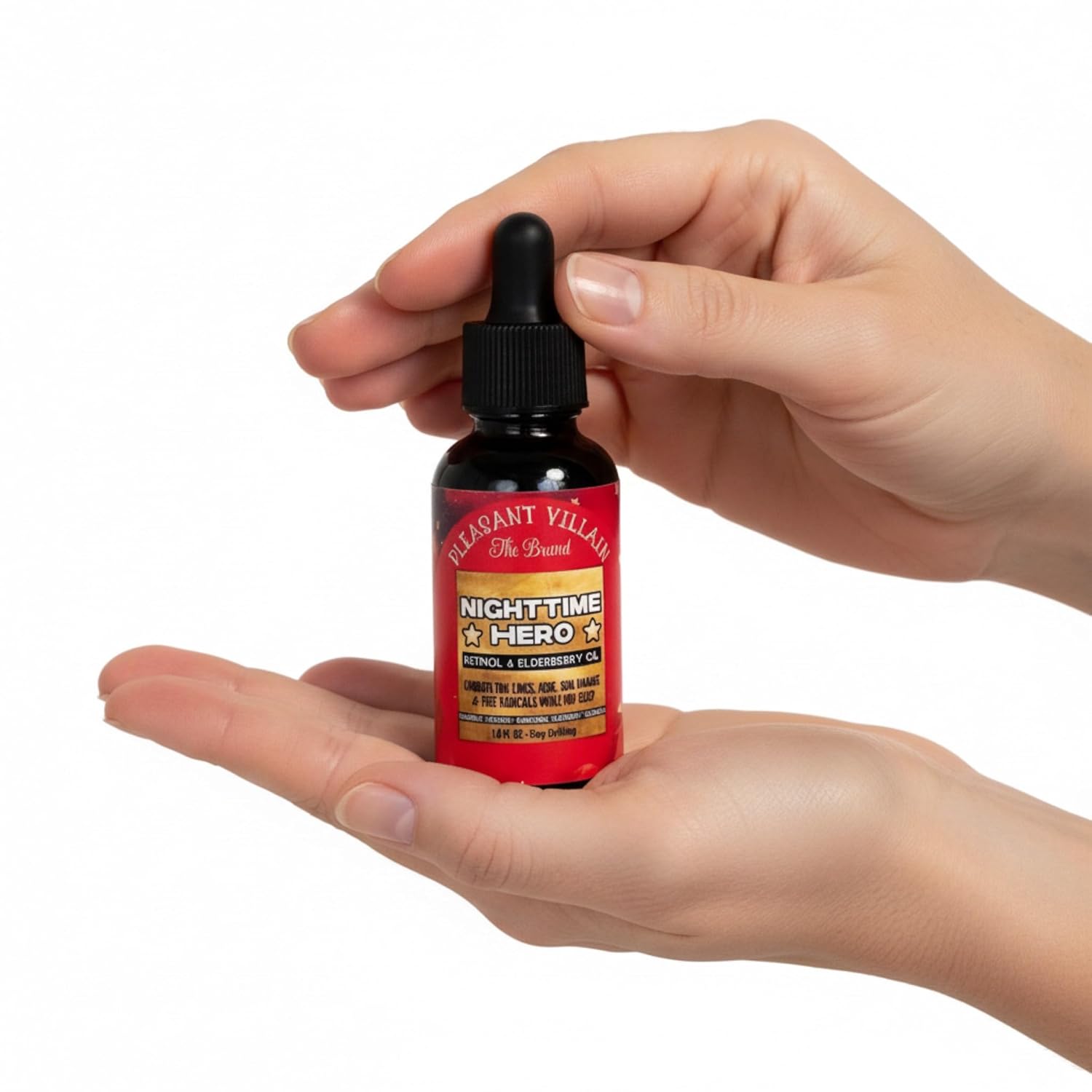 Nighttime Hero Retinol and Elderberry Oil, Rejuvinates., Exfoliates and Restores Skin