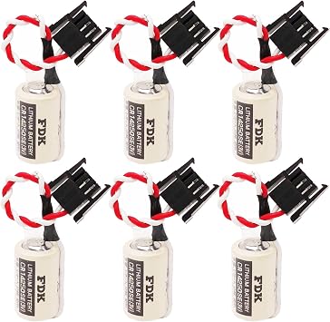 6 Pack 1000mAh 3V CR14250SE Non-Rechargeable Lithium Battery for Sanyo CR14250SE for FDK Lithium Battery, 1747-ba